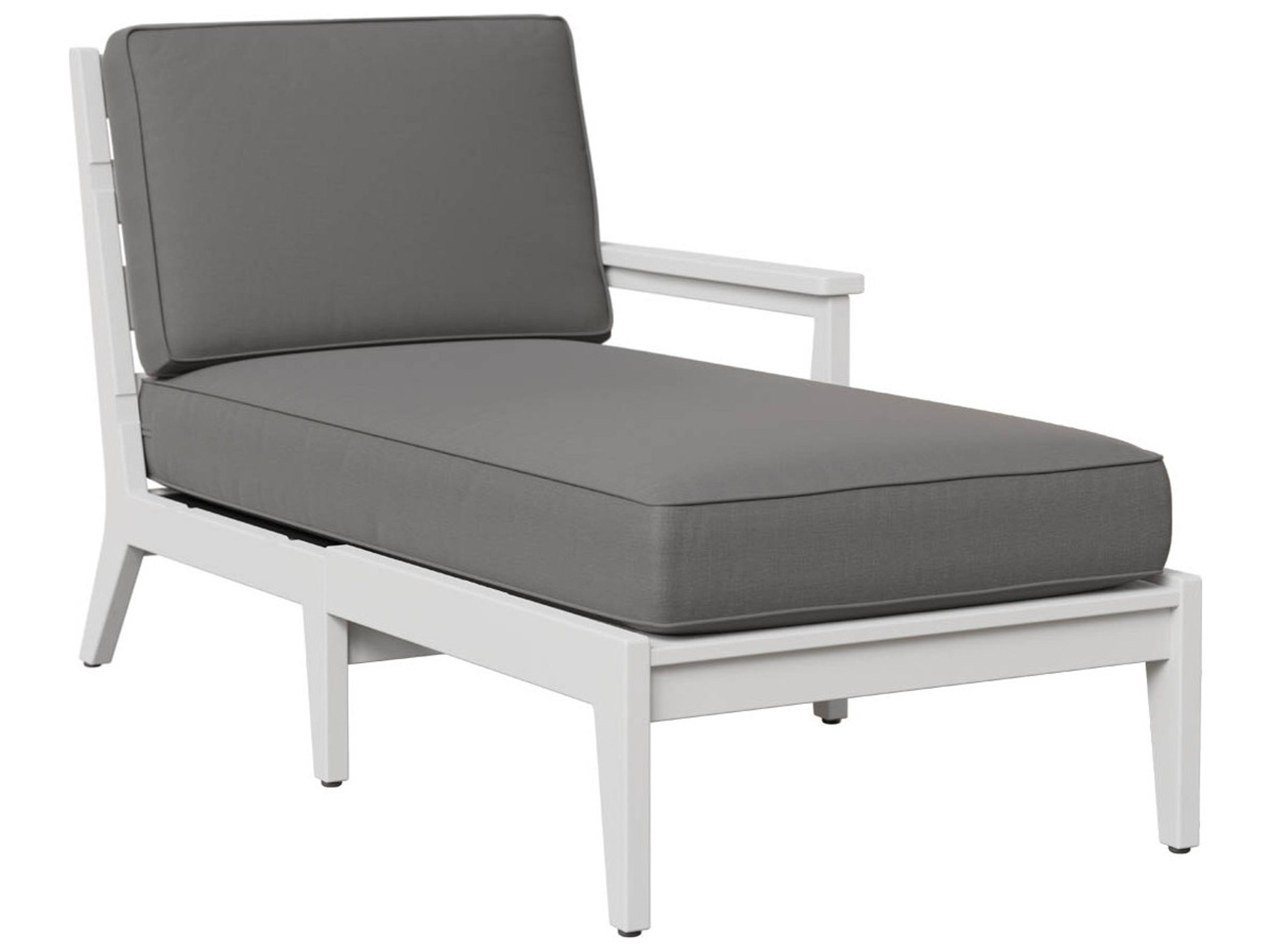Manhew Recycled Plastic Left Arm Outdoor Chaise Lounge