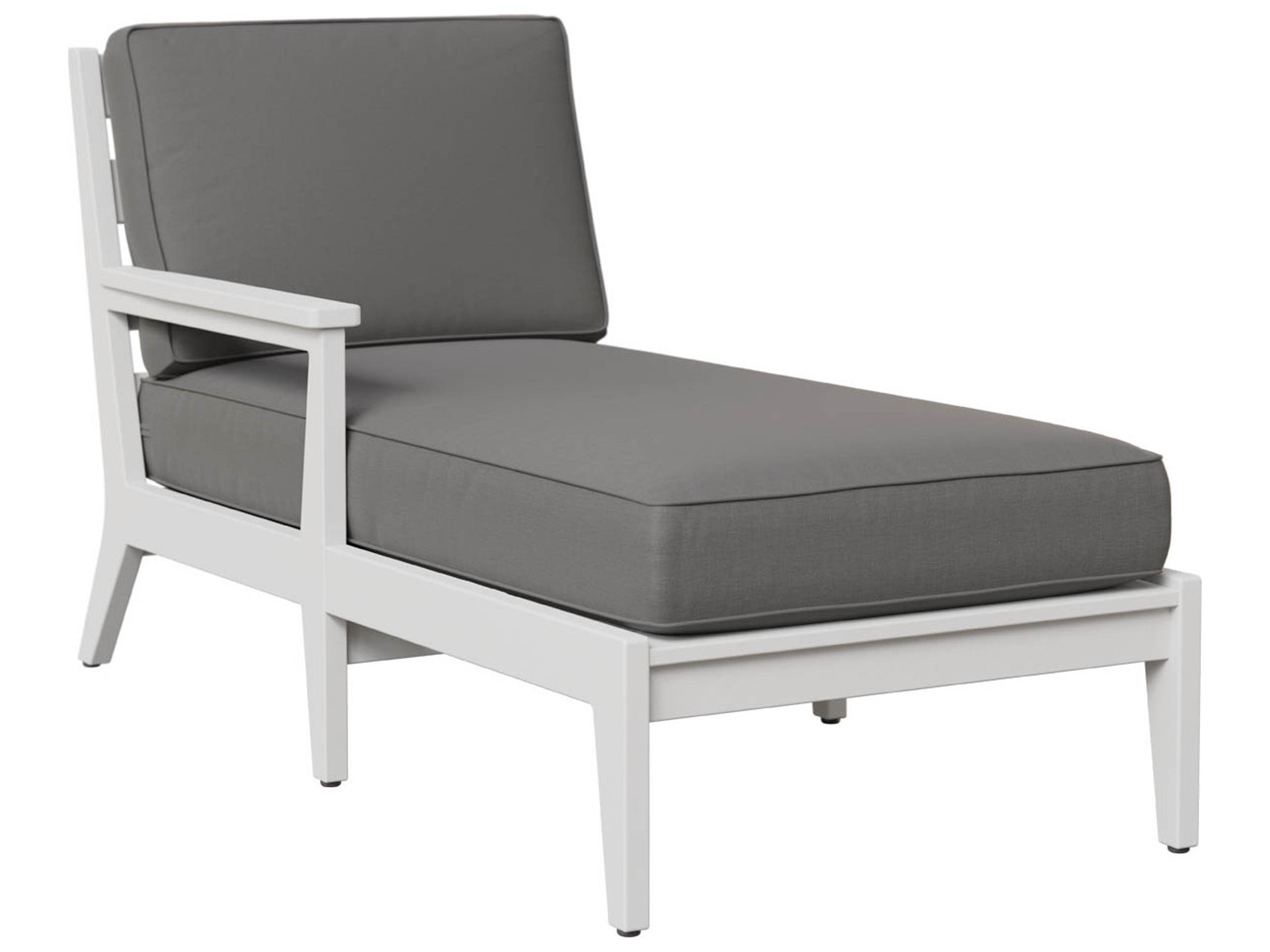 Manhew Recycled Plastic Right Arm Outdoor Patio Chaise Lounge