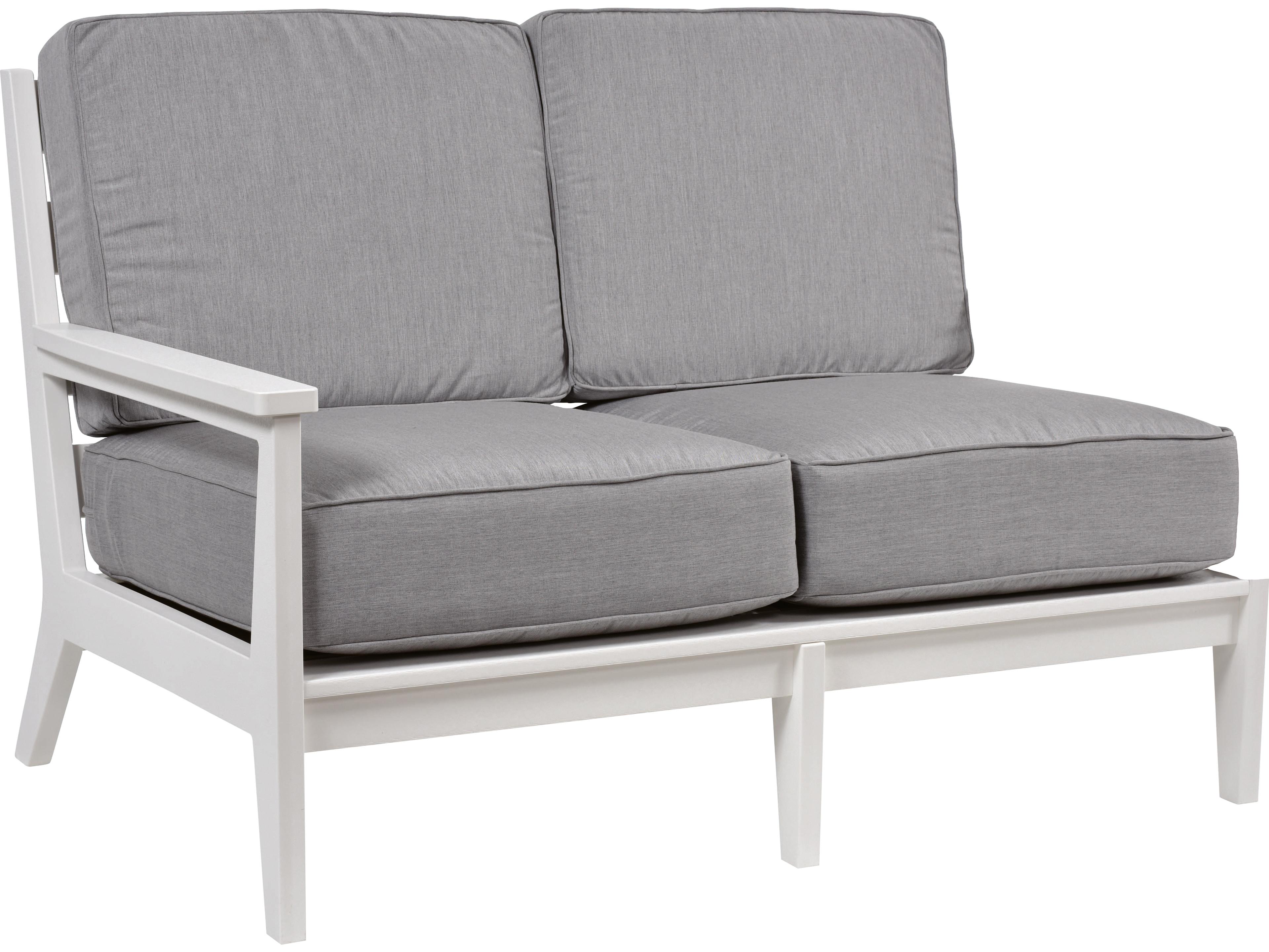 Mayhew Recycled Plastic Right Arm Outdoor Loveseat
