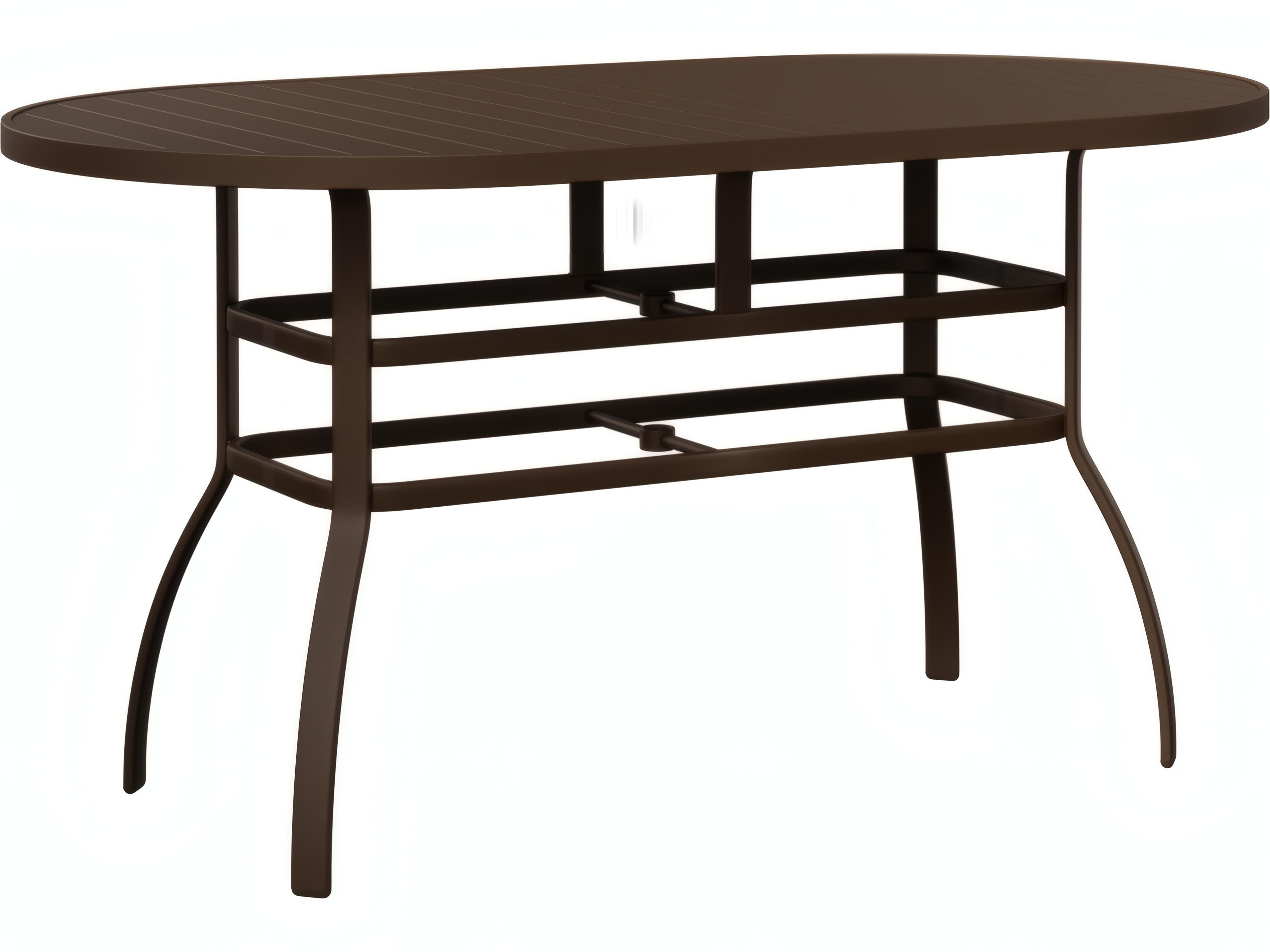 Murphy Aluminum 76"W x 42"D Oval Bar Height Table