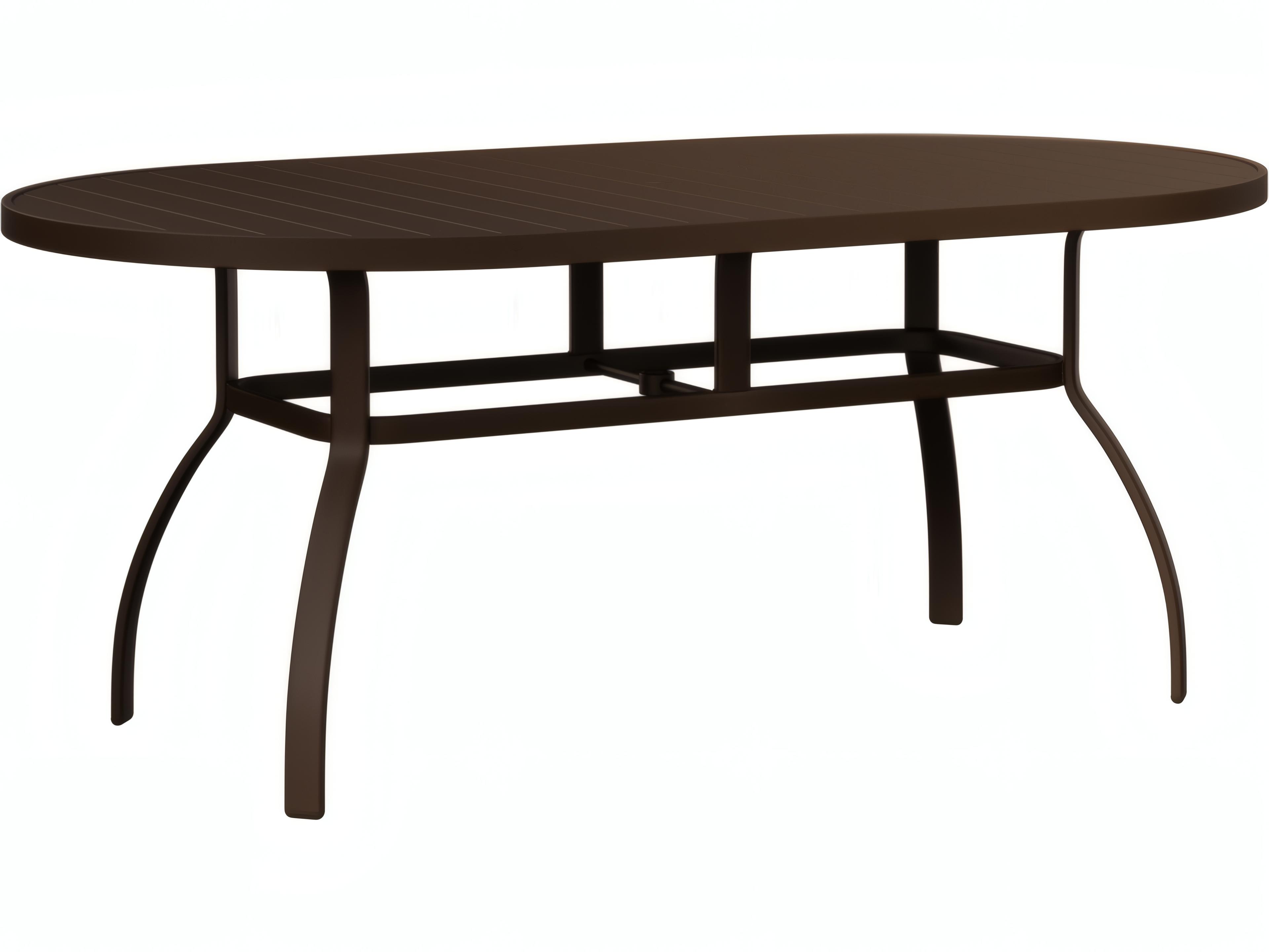 Murphy Aluminum 76"W x 42"D Oval Dining Table