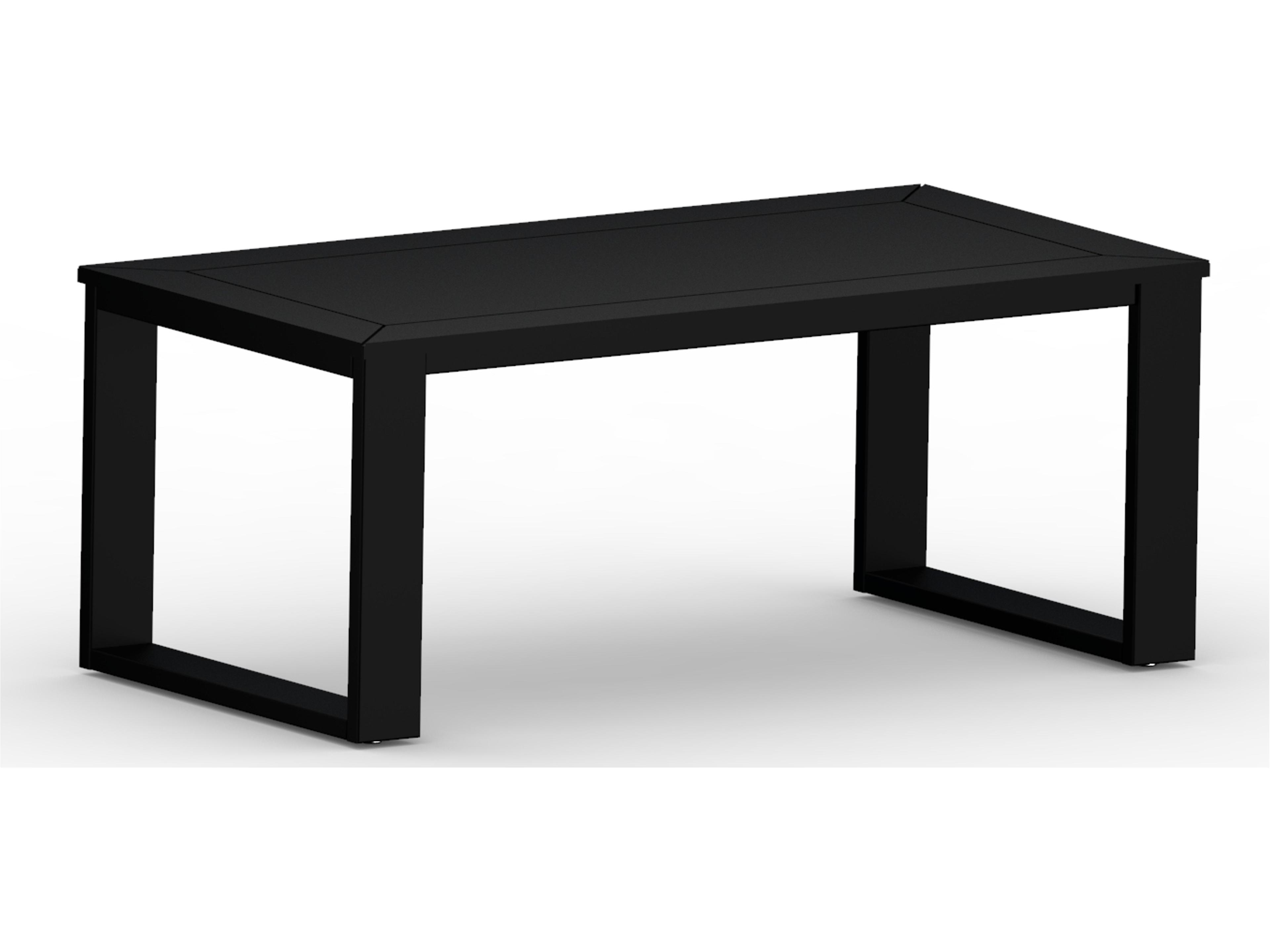 Nordic Recycled Plastic Rectangular Outdoor Patio Coffee Table