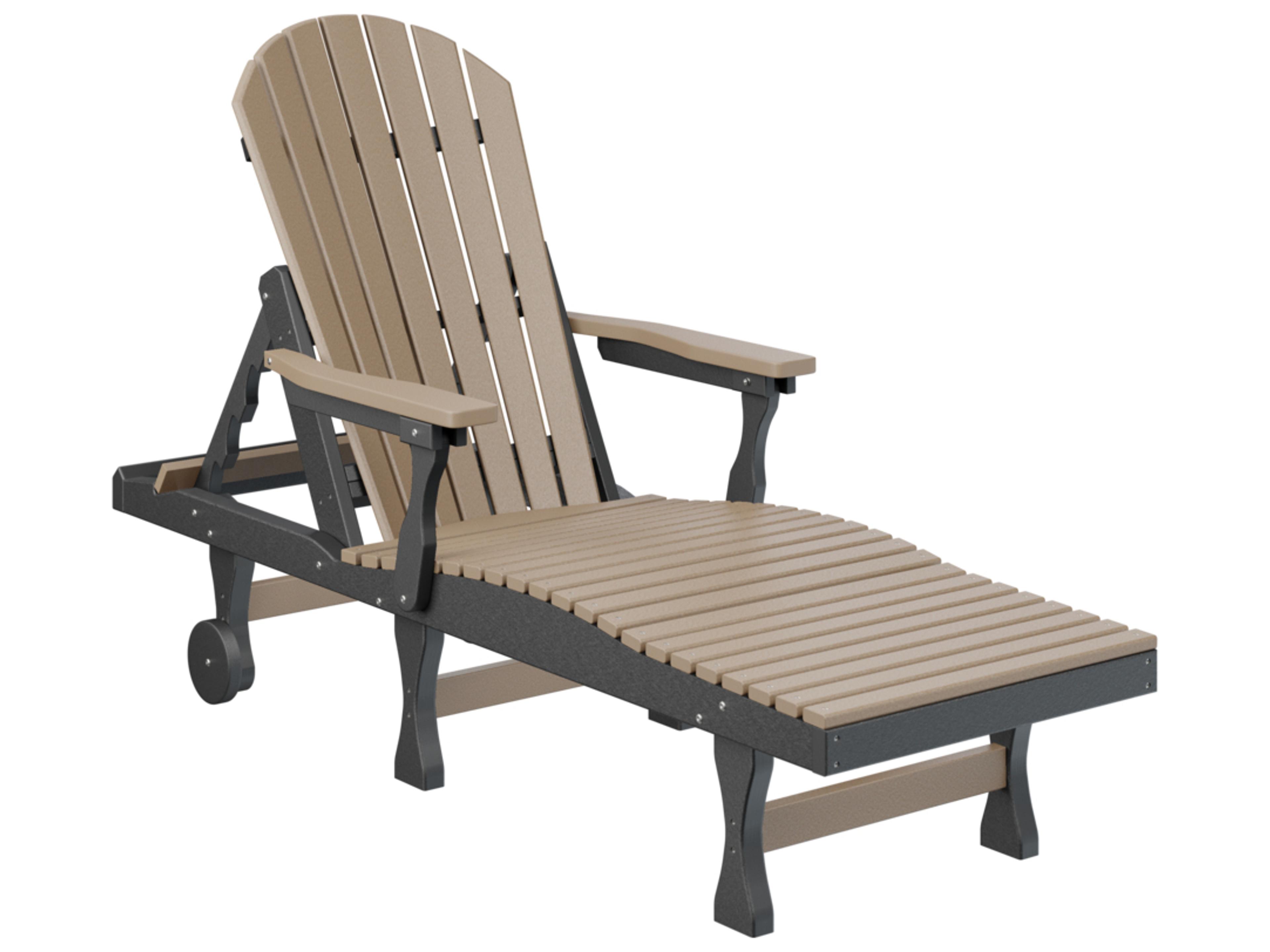 Comfo-Back Recycled Plastic Patio Chaise Lounge