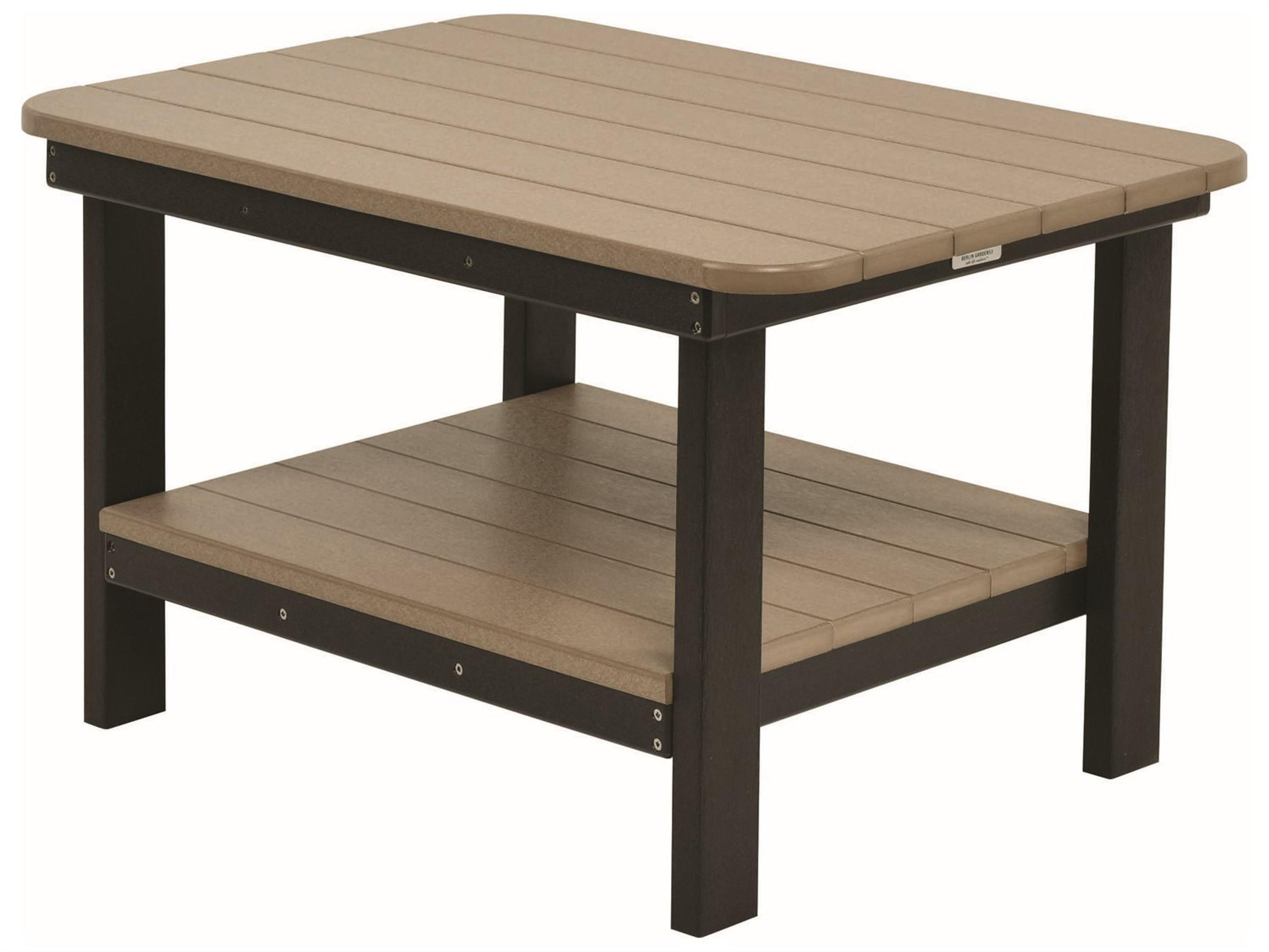 Accessories Recycled Plastic Rectangular Patio Coffee Table