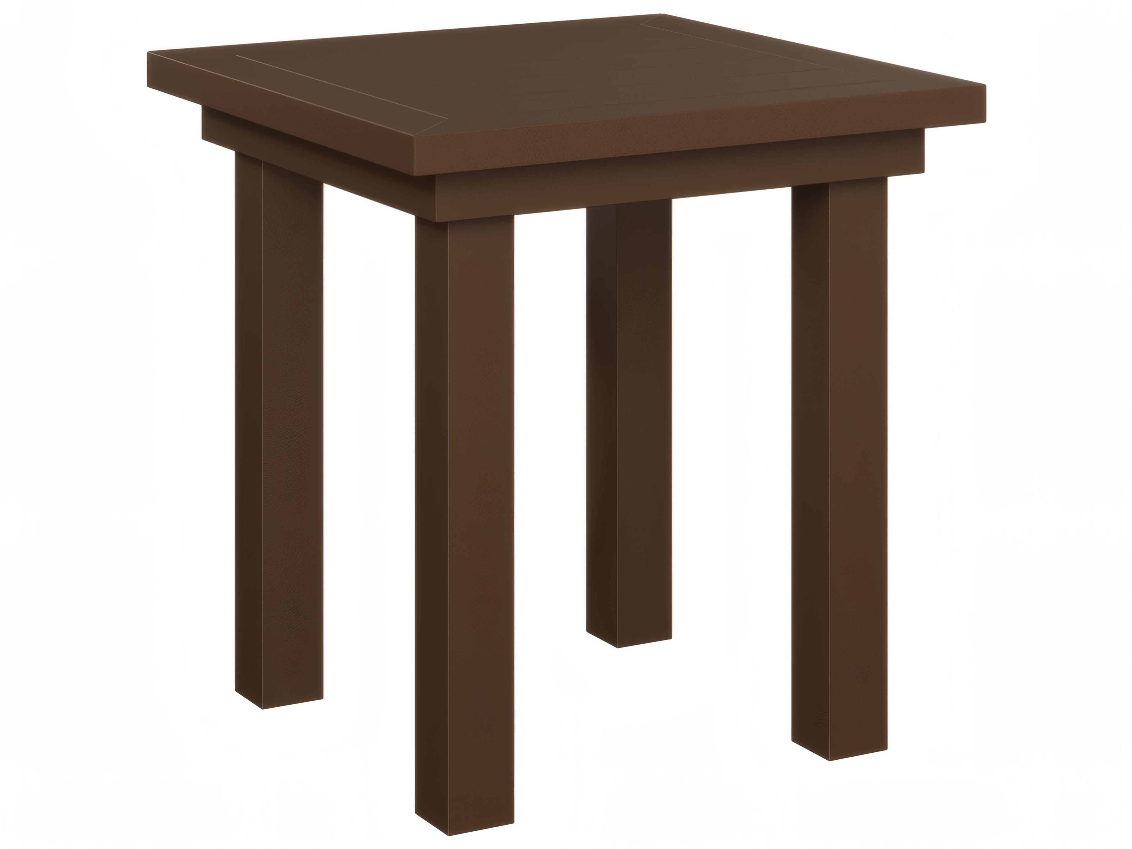 Vida Aluminum 18" Square End Table