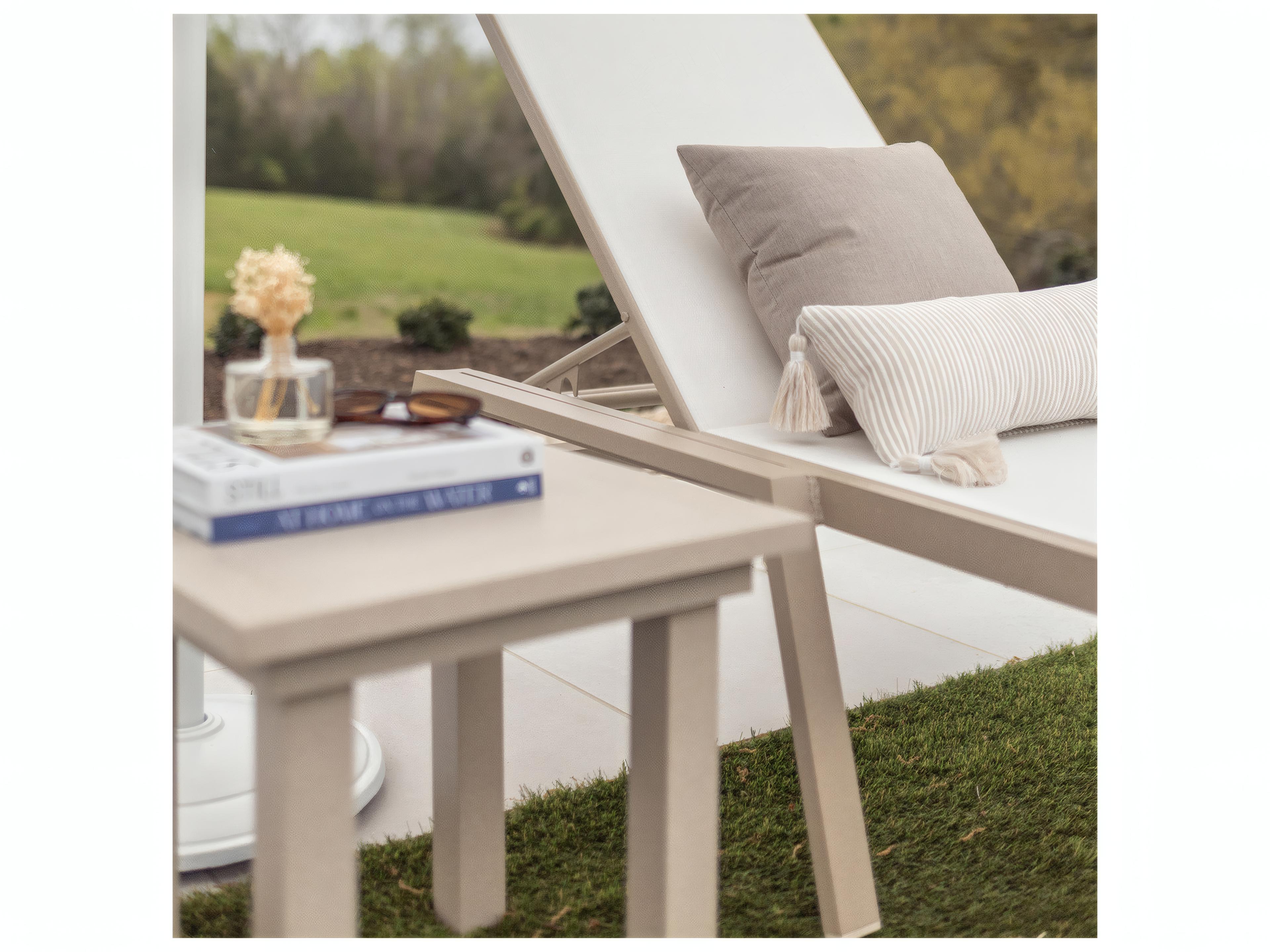 Berlin Gardens Vida Aluminum 18" Square End Table