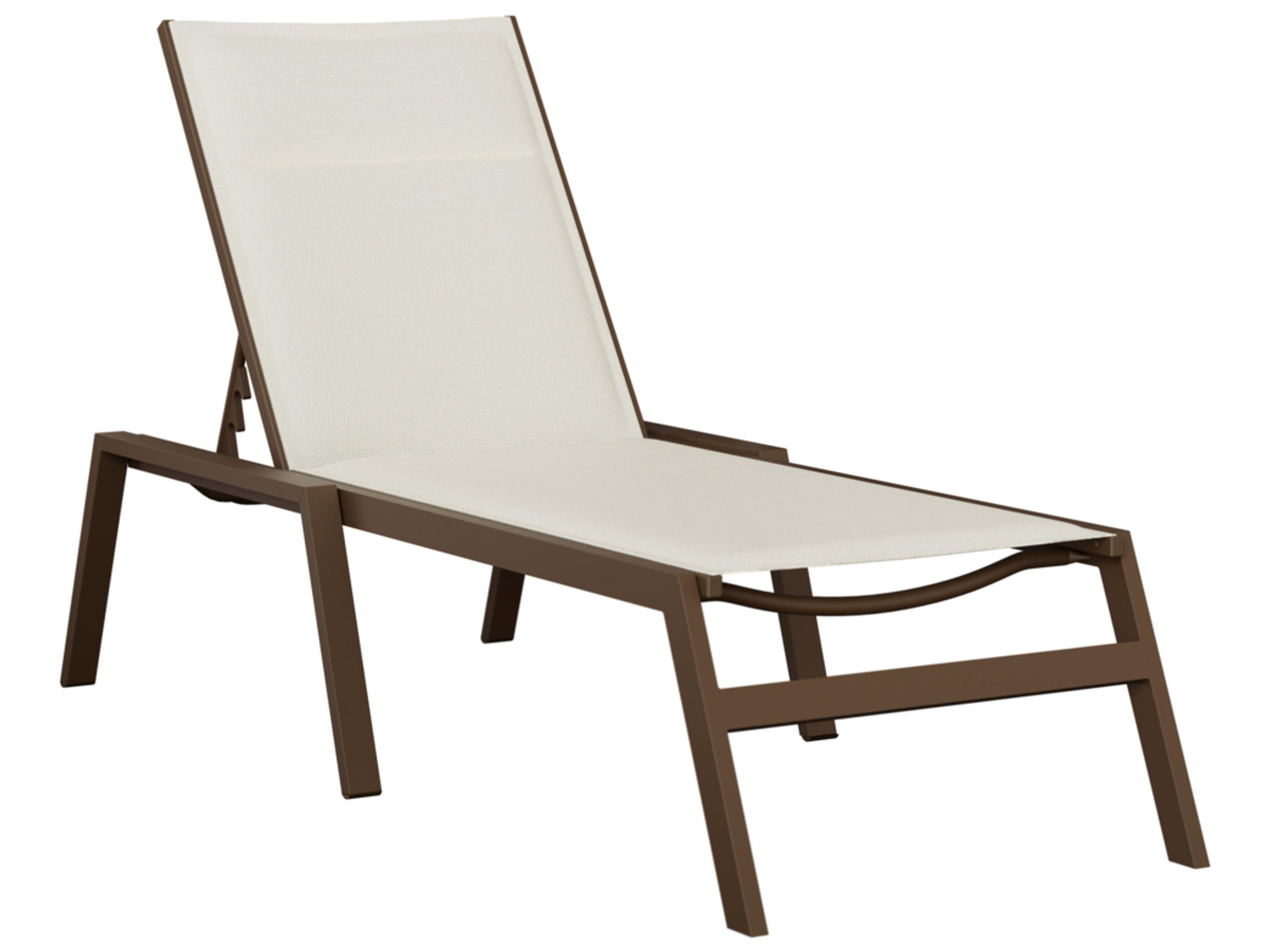 Vida Aluminum Padded Sling Chaise Lounge
