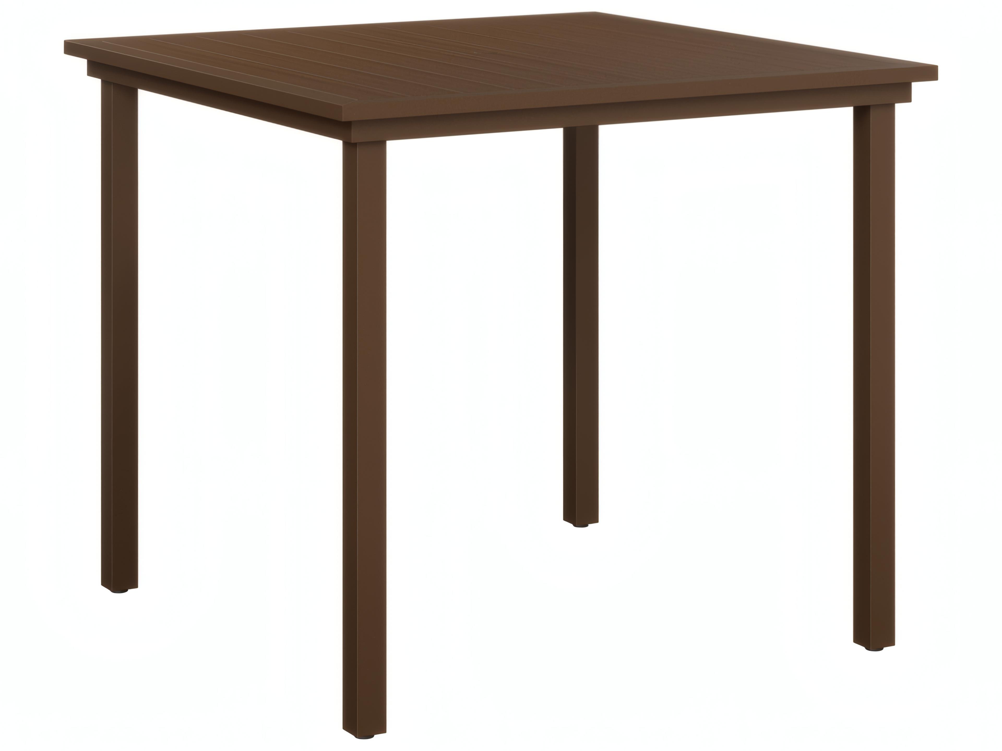 Vida Aluminum Poly 44" Square Bar Table