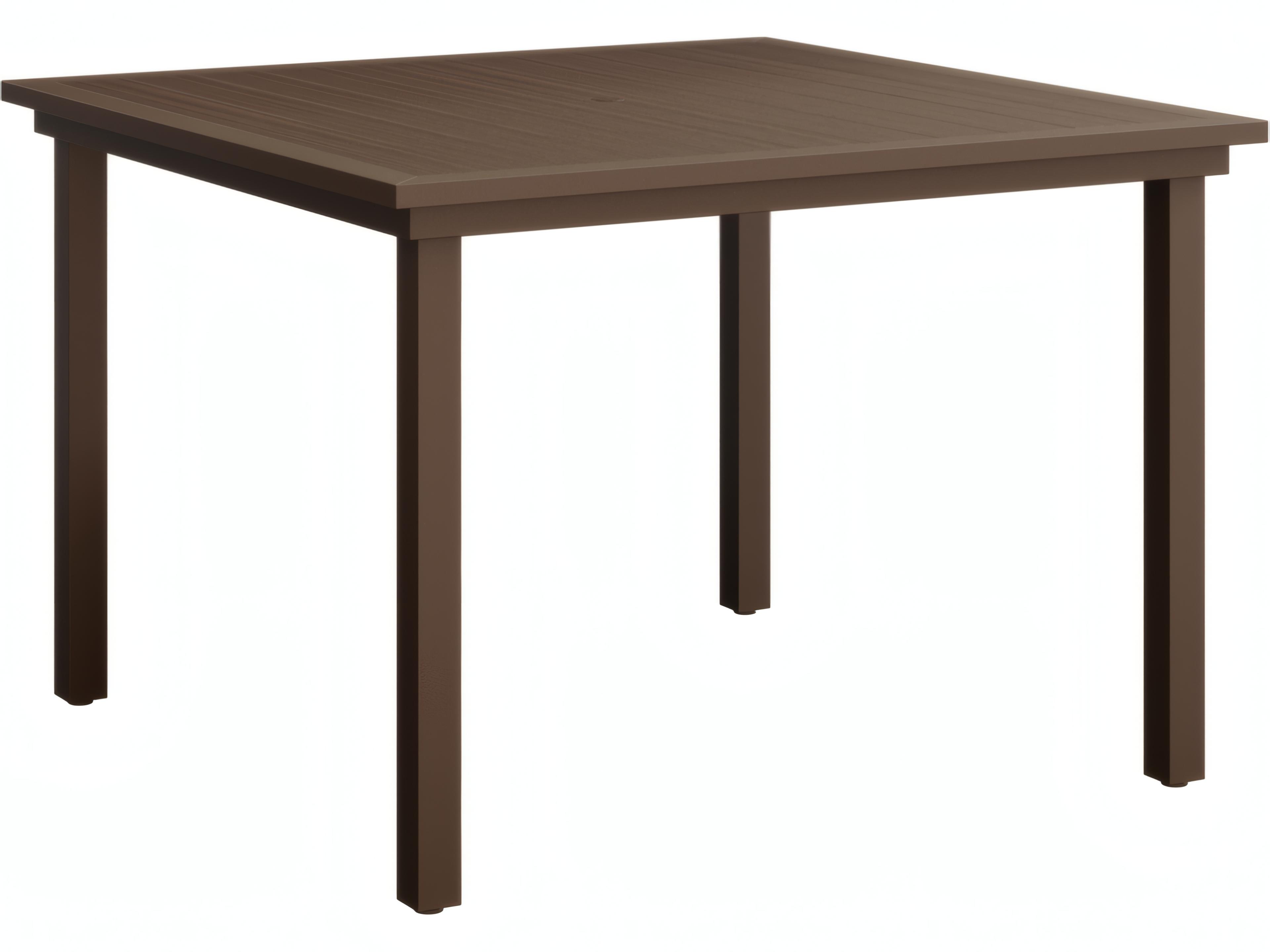 Vida Aluminum Poly 44" Square Dining Table