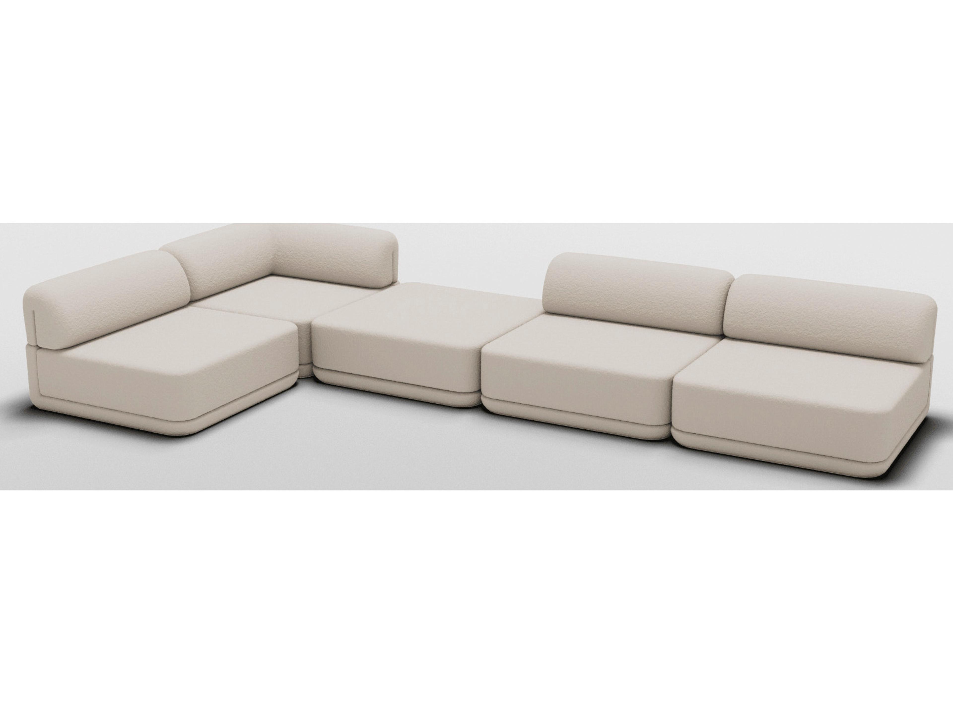 Cube Upholstered Sectional Sofa