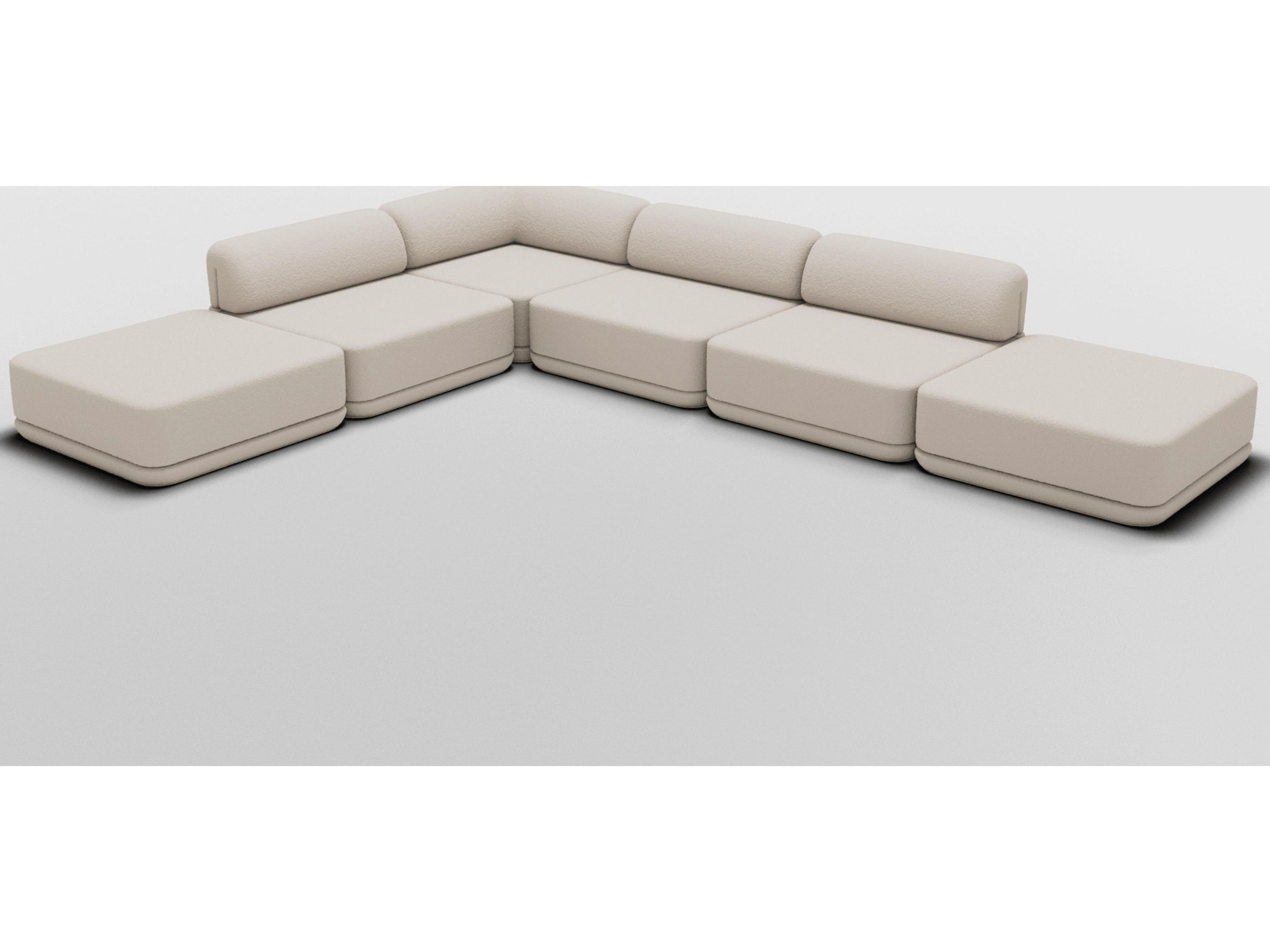 Cube Upholstered Sectional Sofa