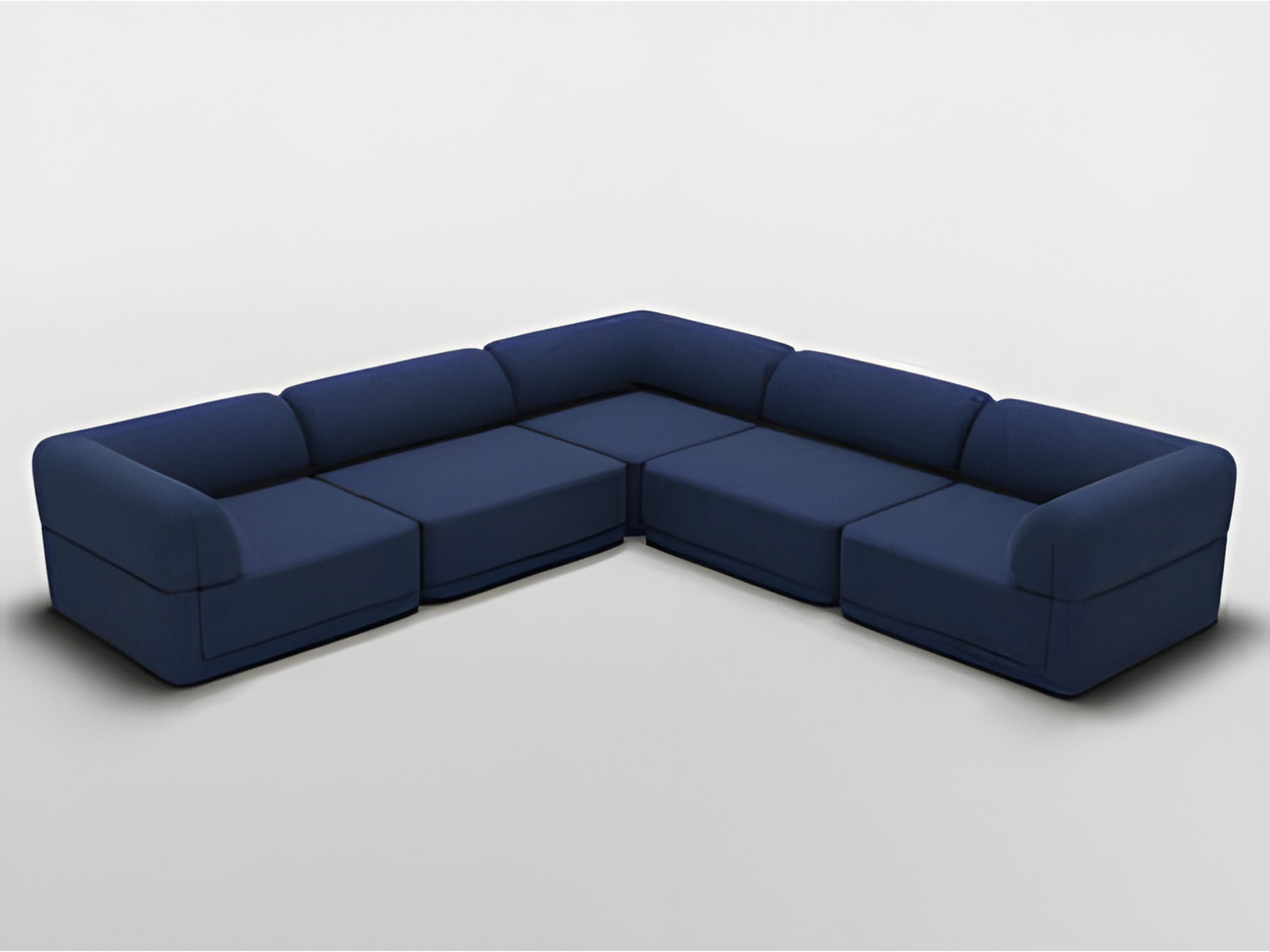 Bend Goods Blue Upholstered Sectional Sofa