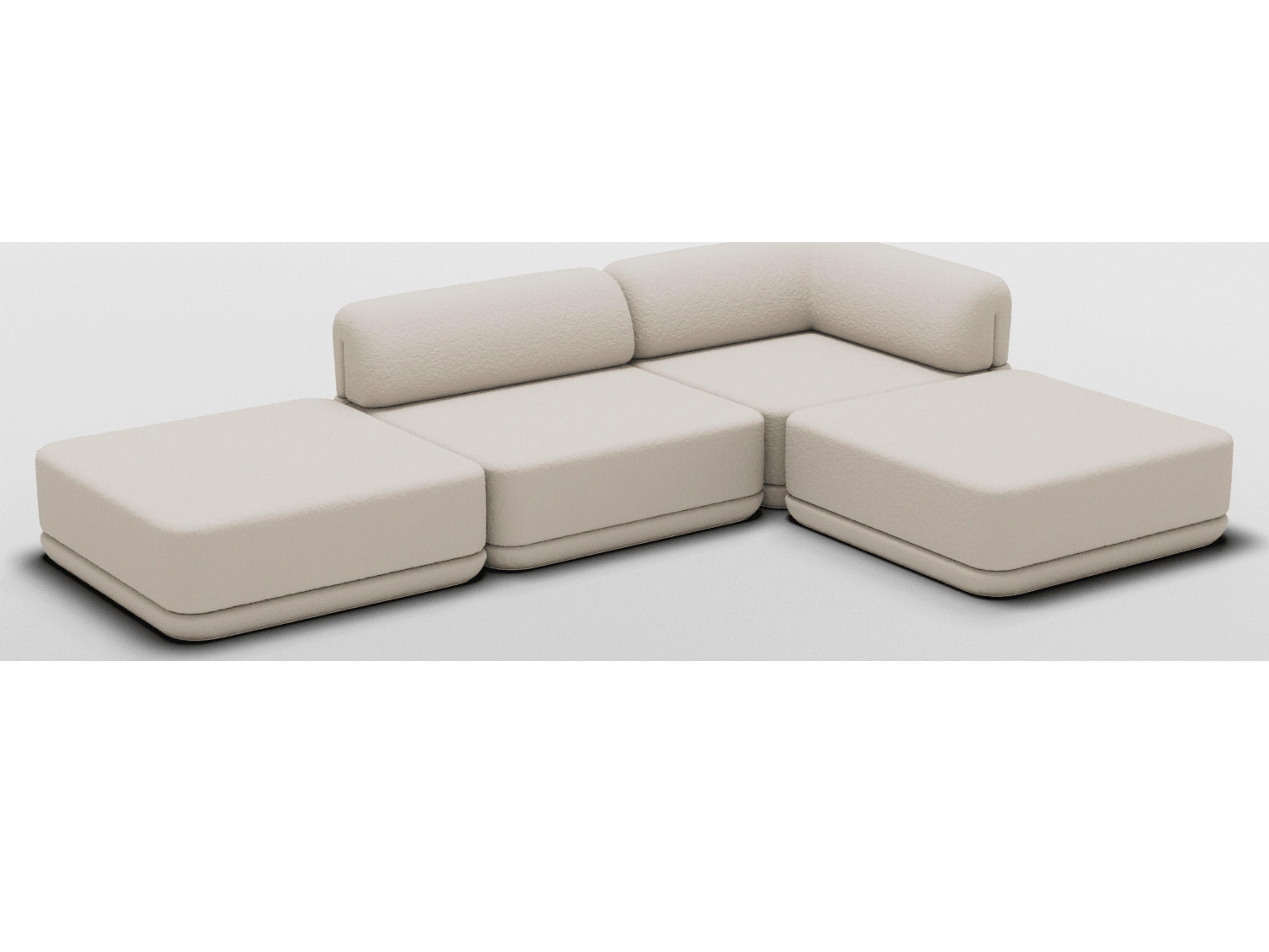 Cube Upholstered Sectional Sofa