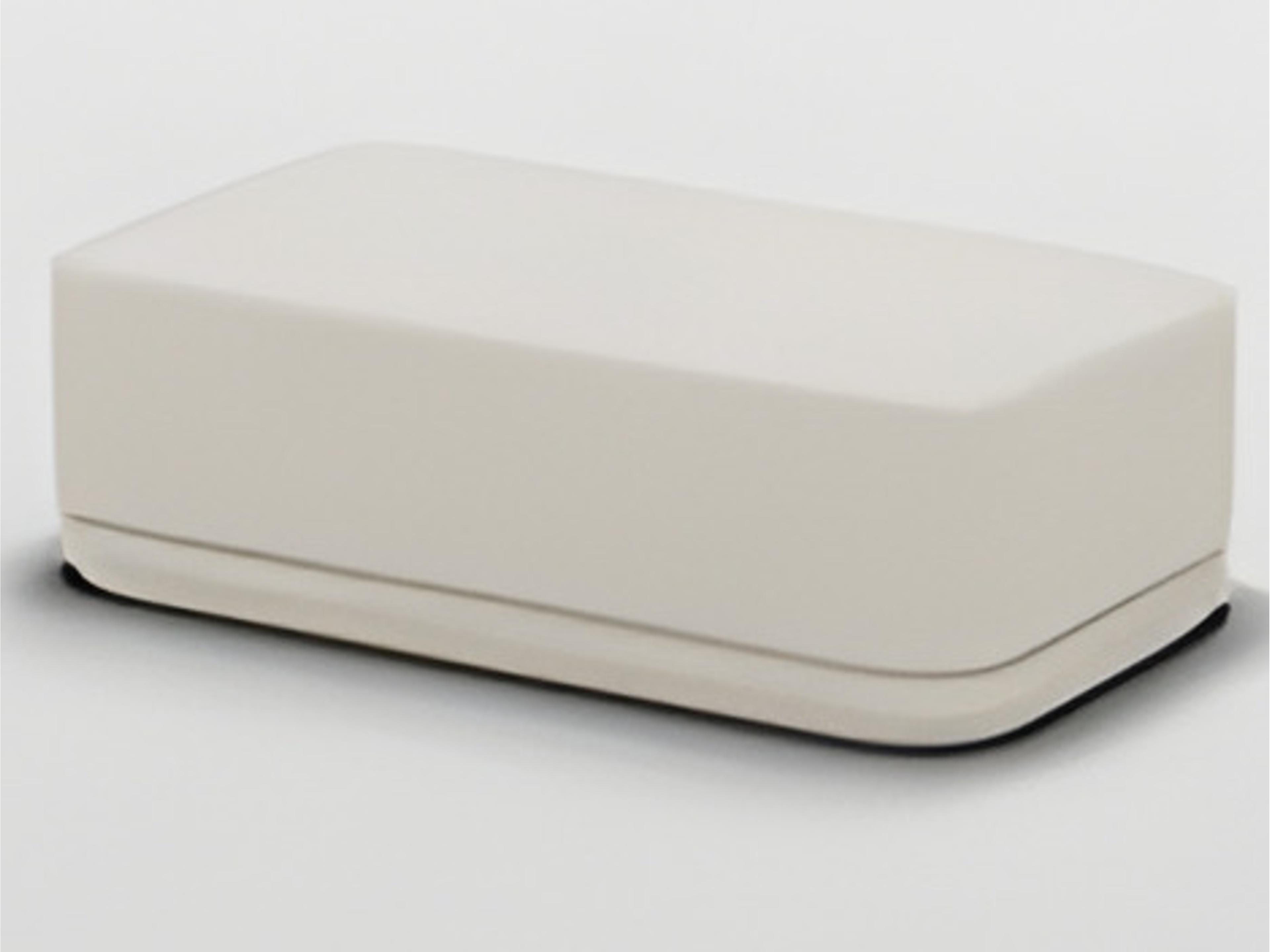 Cream Boucle Beige Upholstered Ottoman