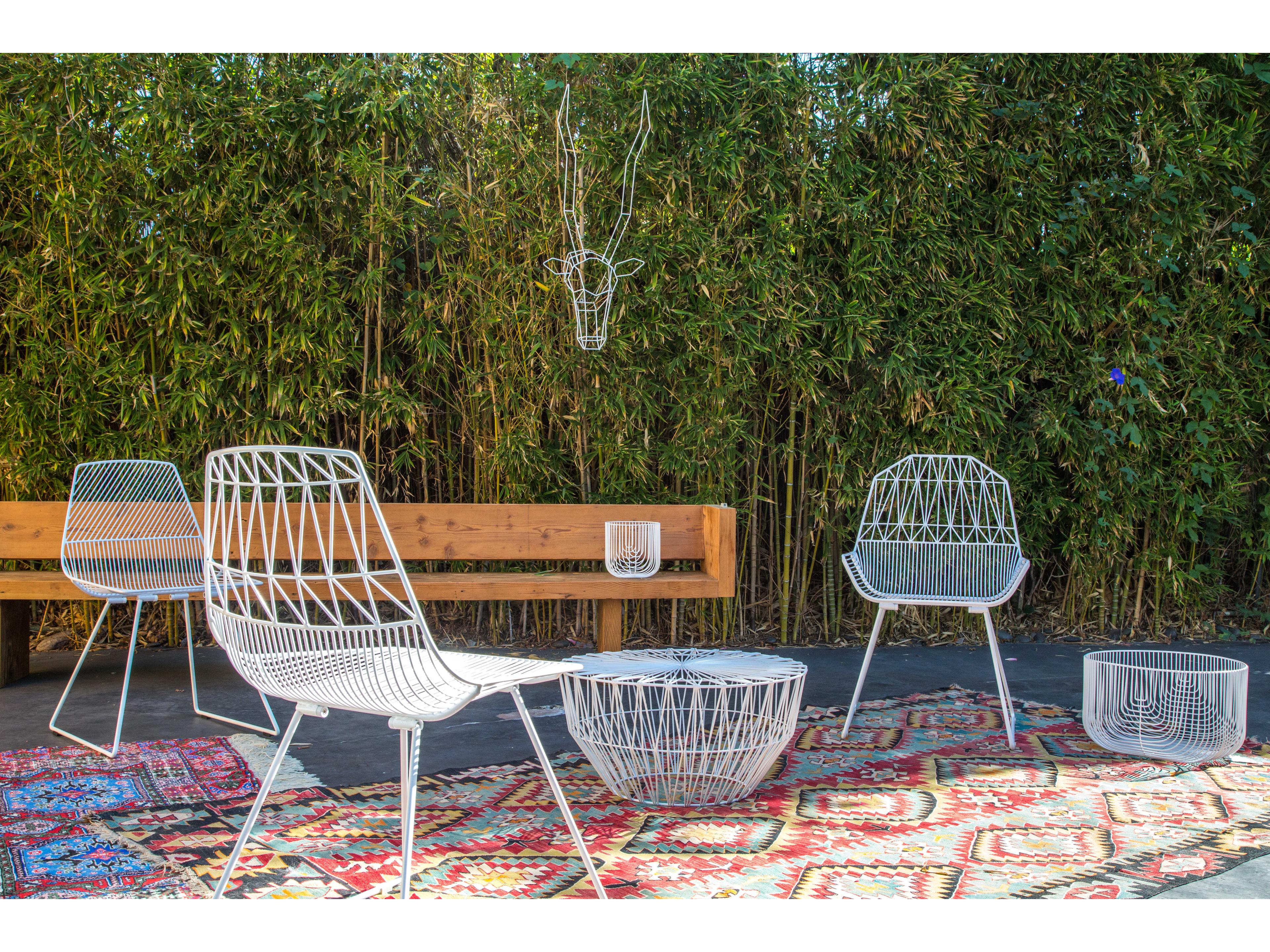 Bend Goods Outdoor Galvanized Iron White 18'' Basket