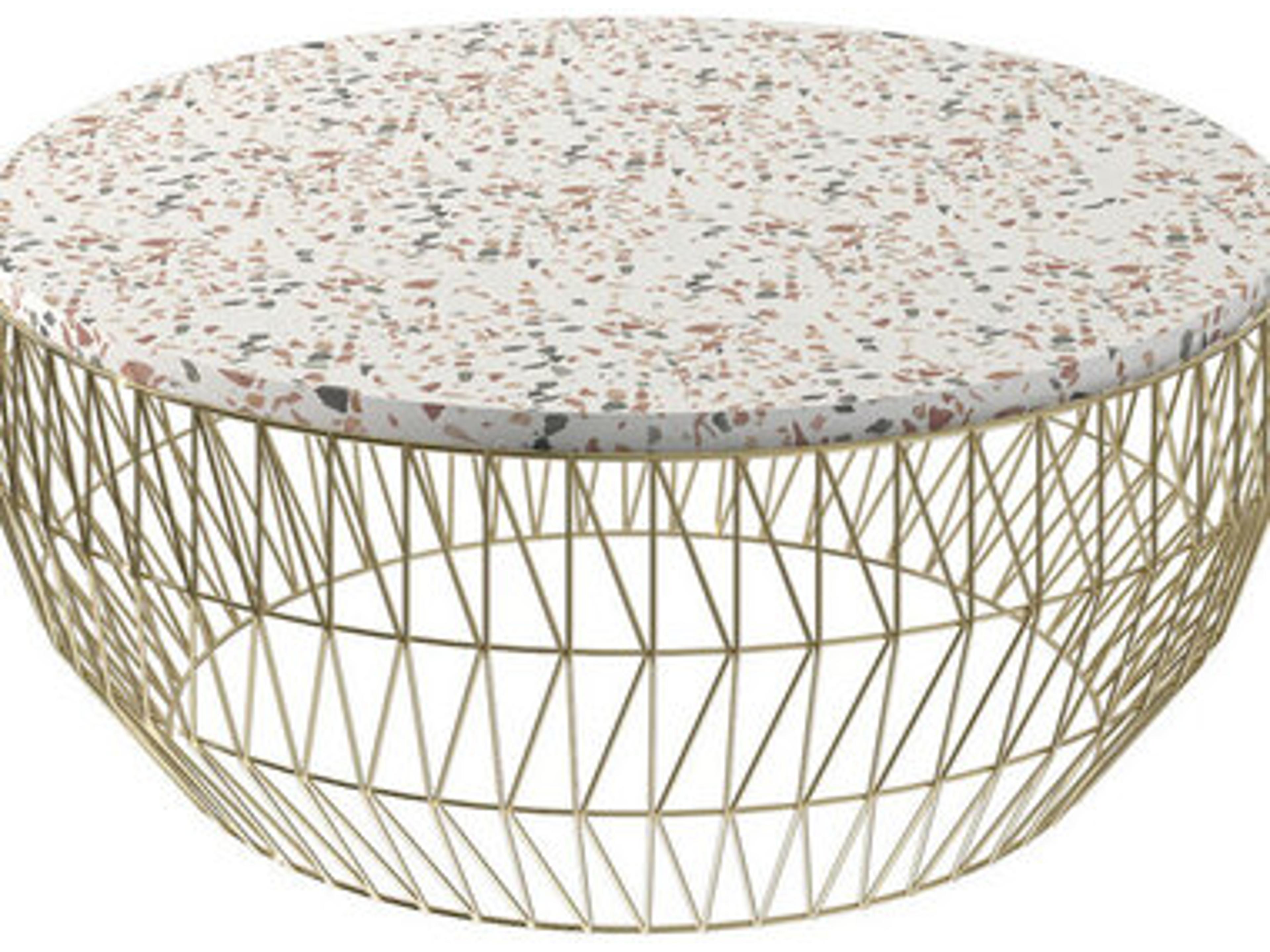 Bend Goods Outdoor Terrazzo Round Wave Table Top