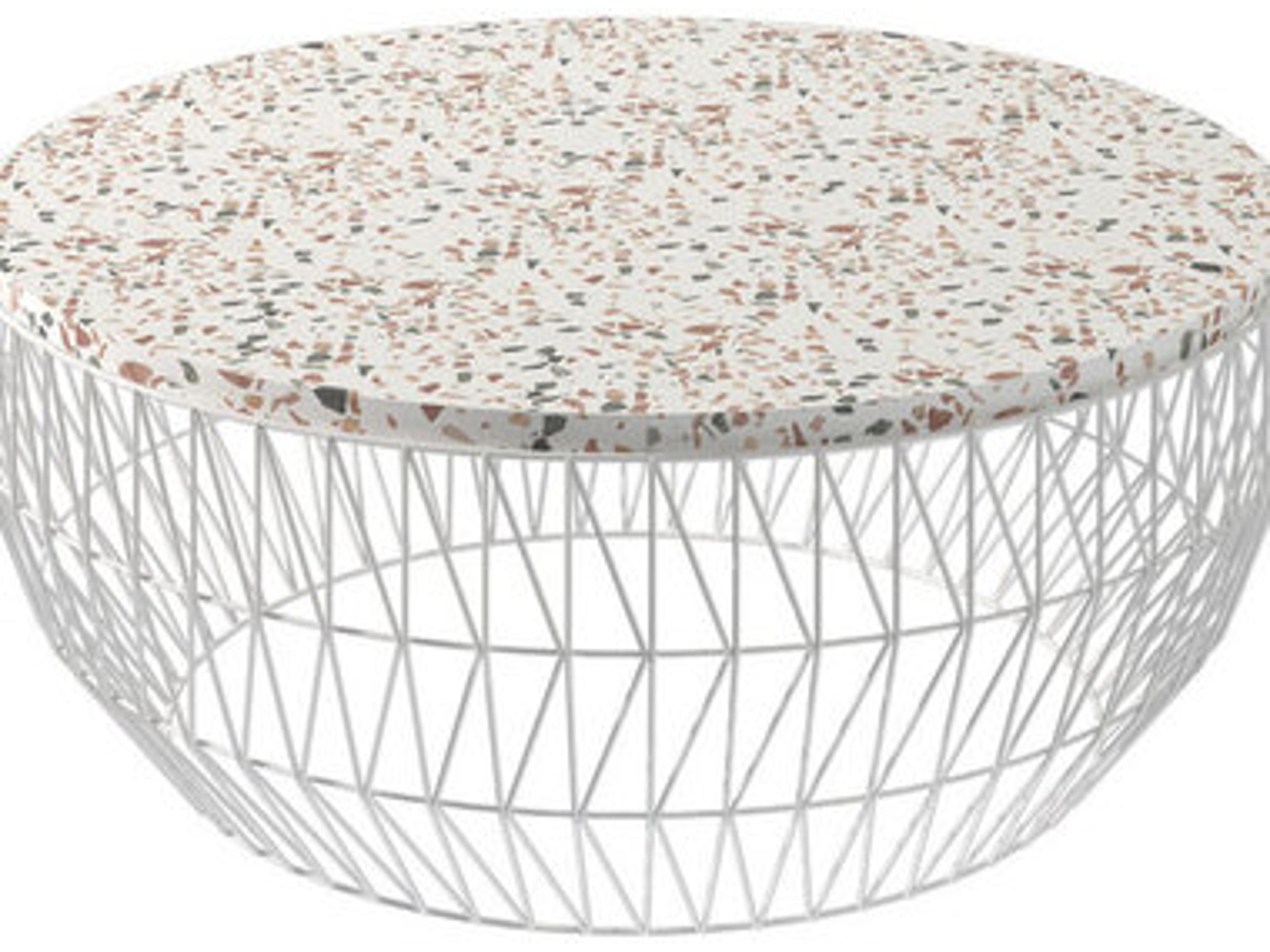 Bend Goods Outdoor Terrazzo Round Wave Table Top