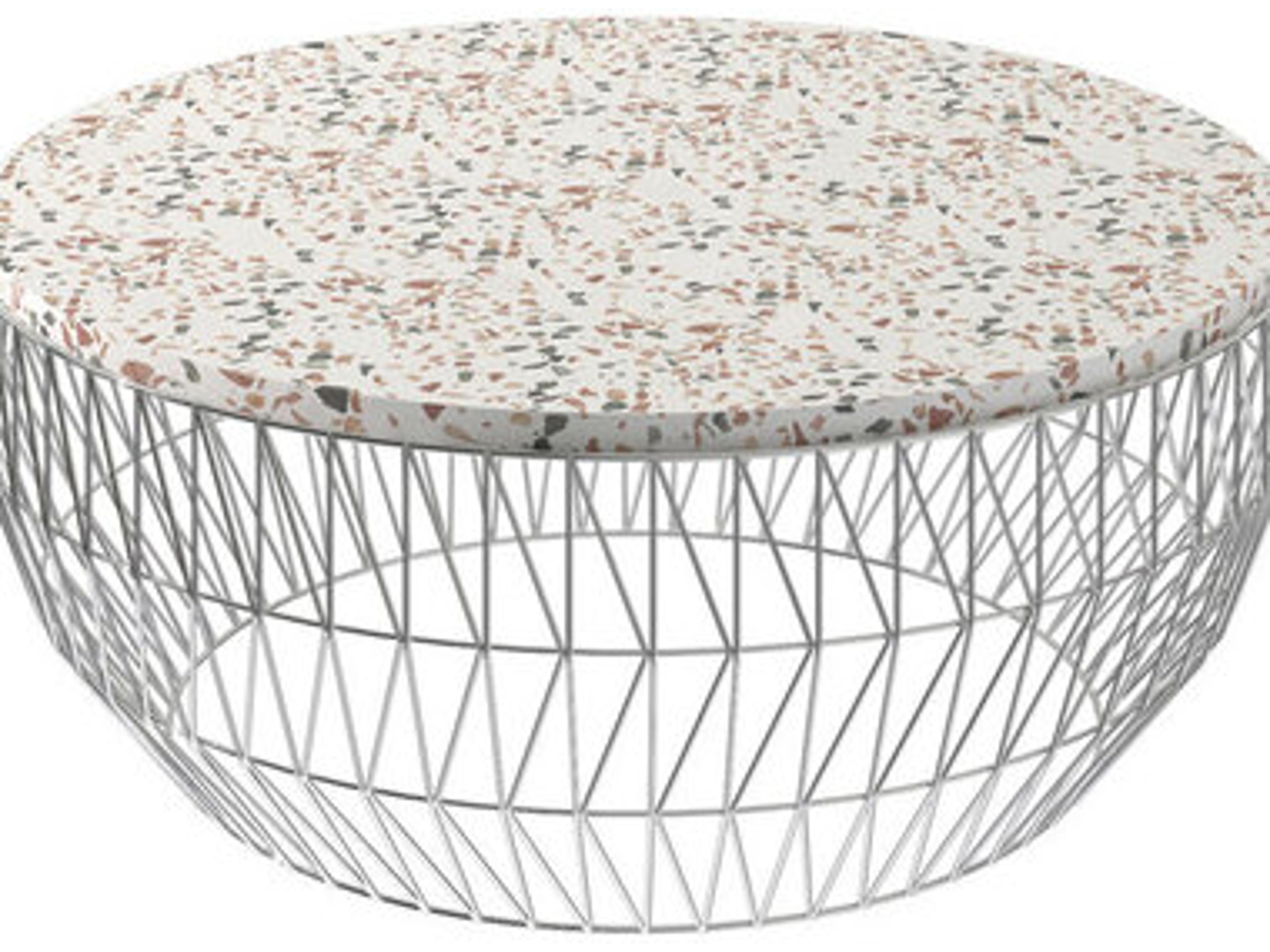 Bend Goods Outdoor Terrazzo Round Wave Table Top