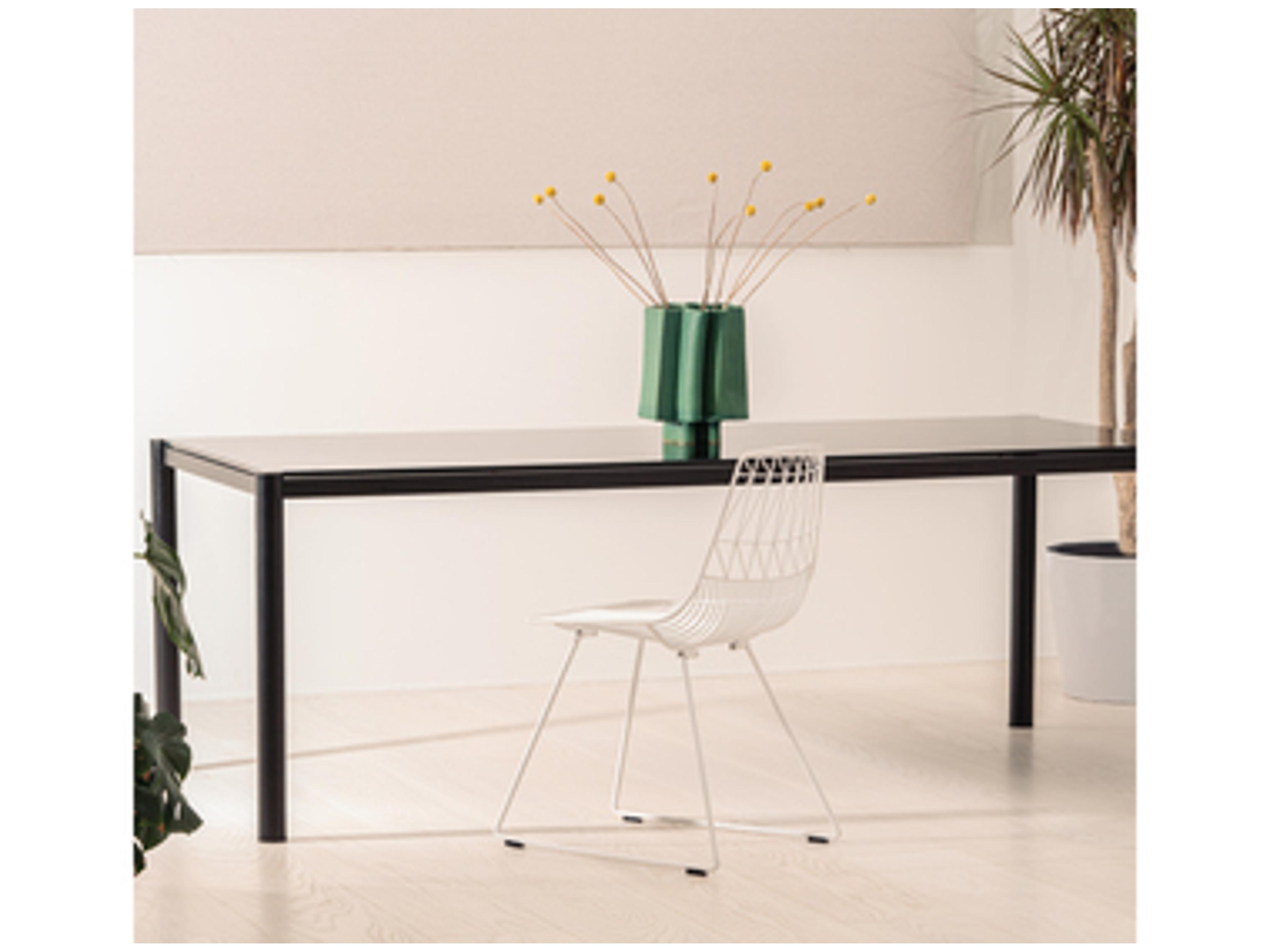 Bend Goods Outdoor Get-together Galvanized Iron Black 84"W x 38"D Rectangular Dining Table Dining Table