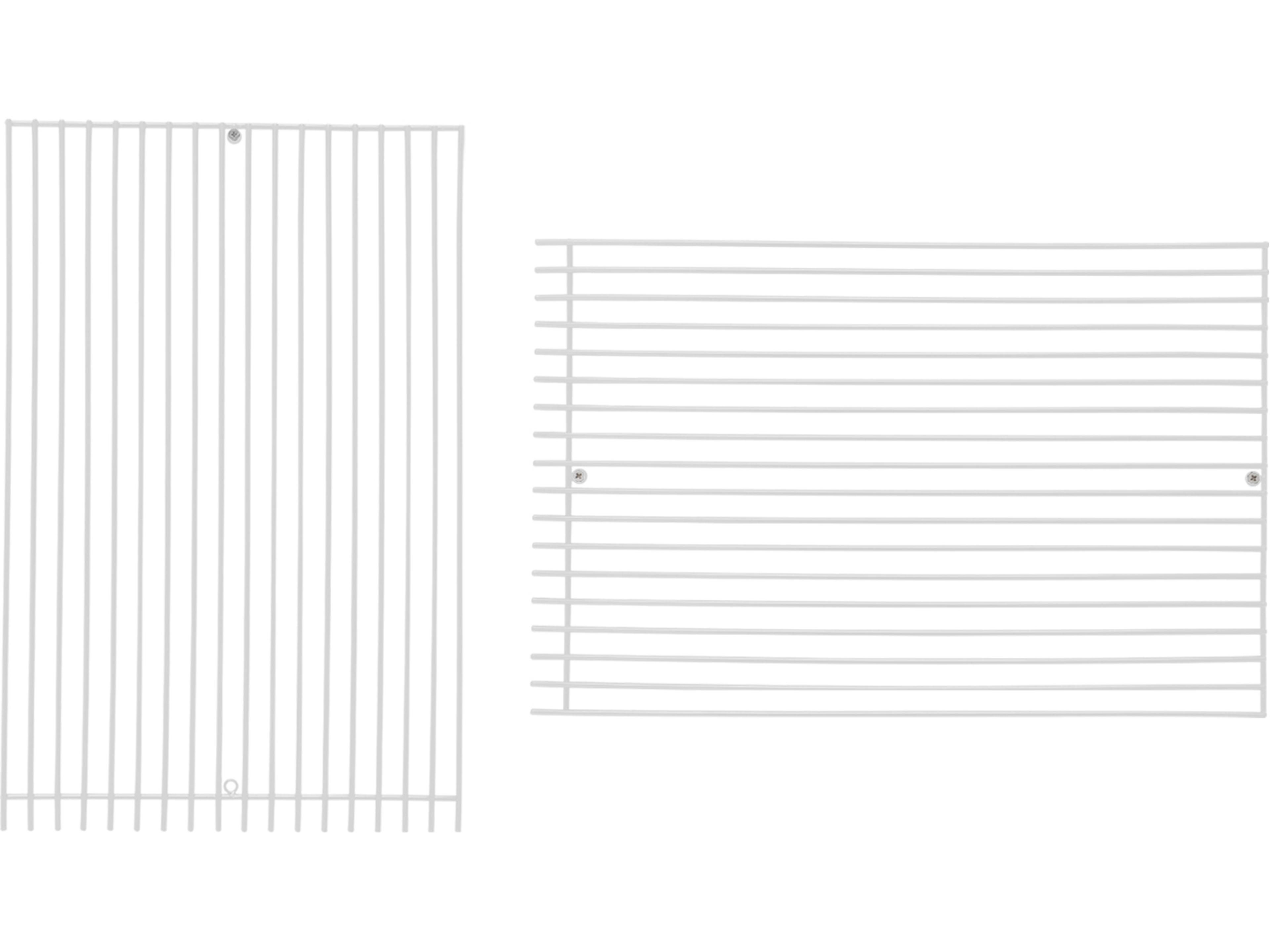 Modular Galvanized Iron White 12'' Straight Art Wall Decor