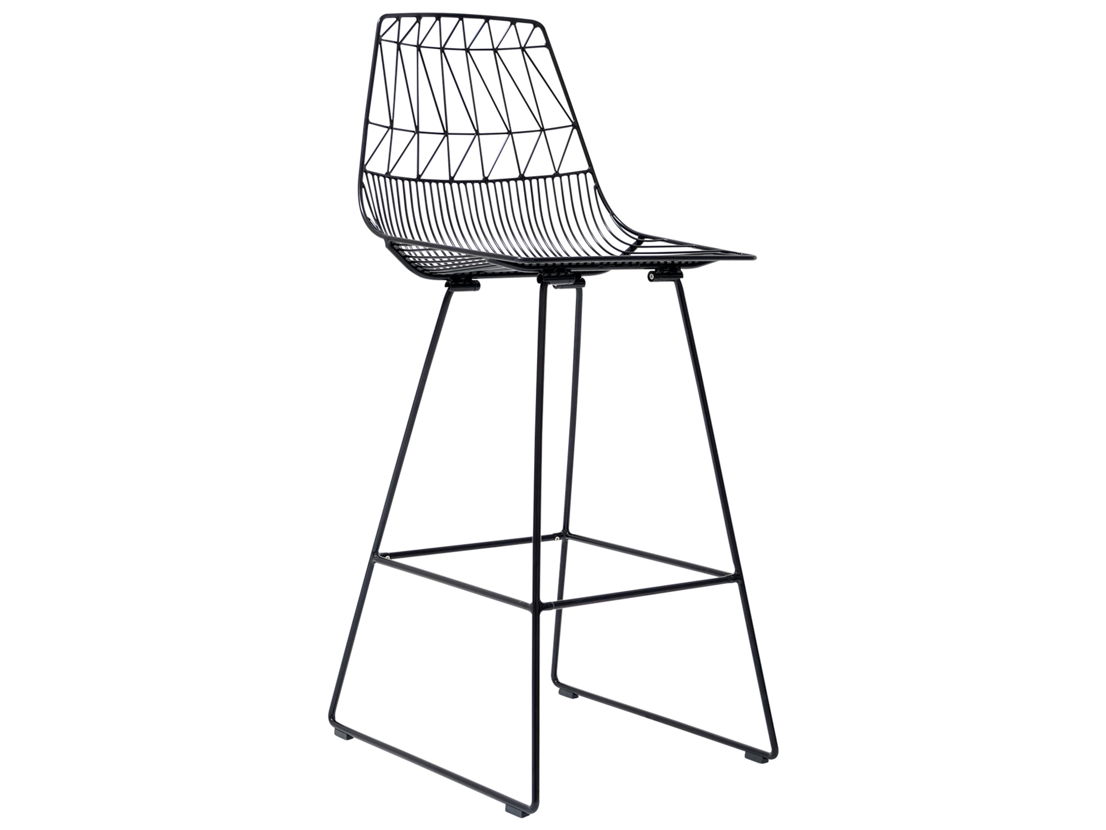 Lucy Galvanized Iron Black Bar Stool