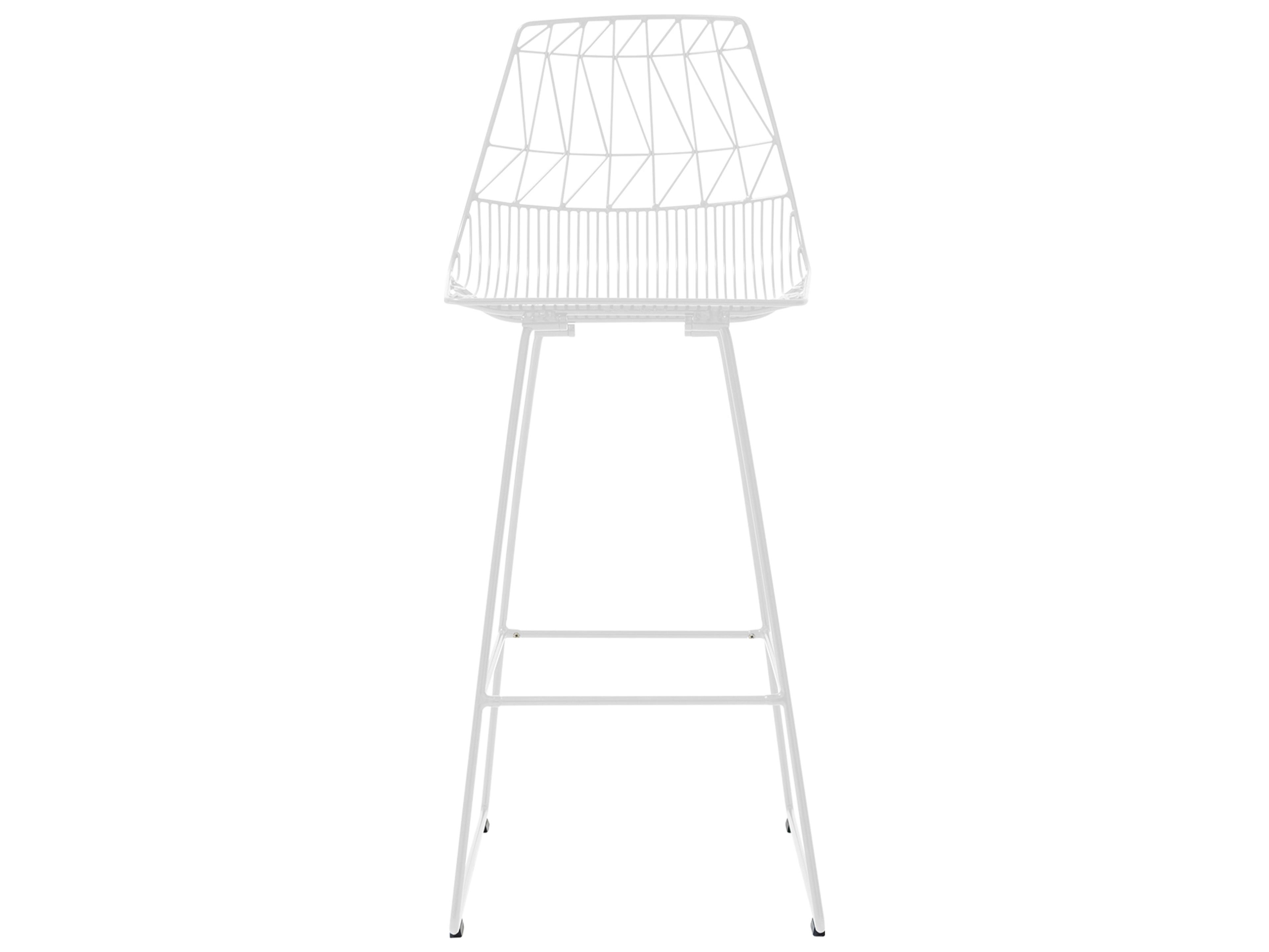 Bend Goods Outdoor Lucy Galvanized Iron White Bar Stool