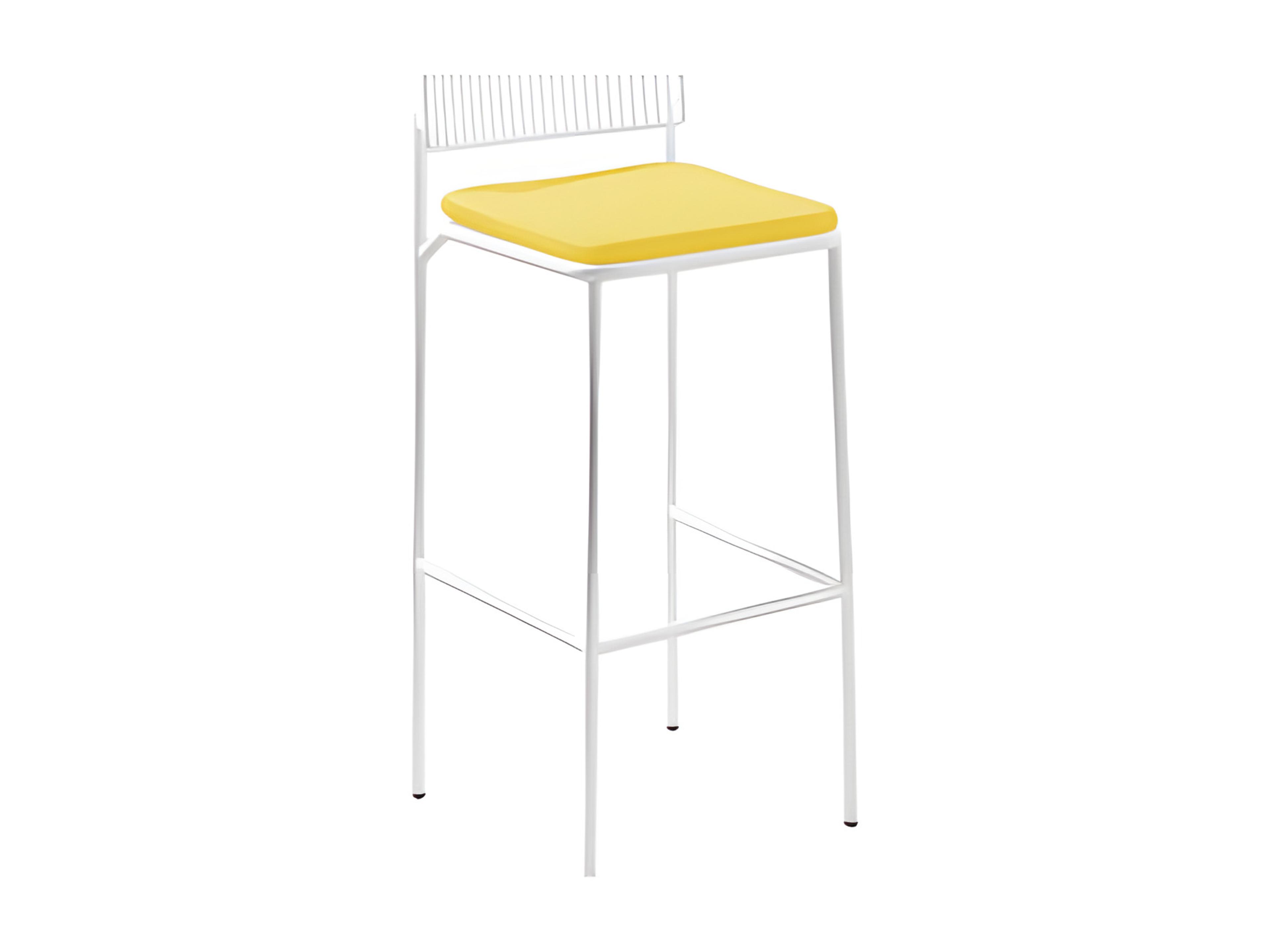 Rachel Bar Stool Seat Pad in Yellow
