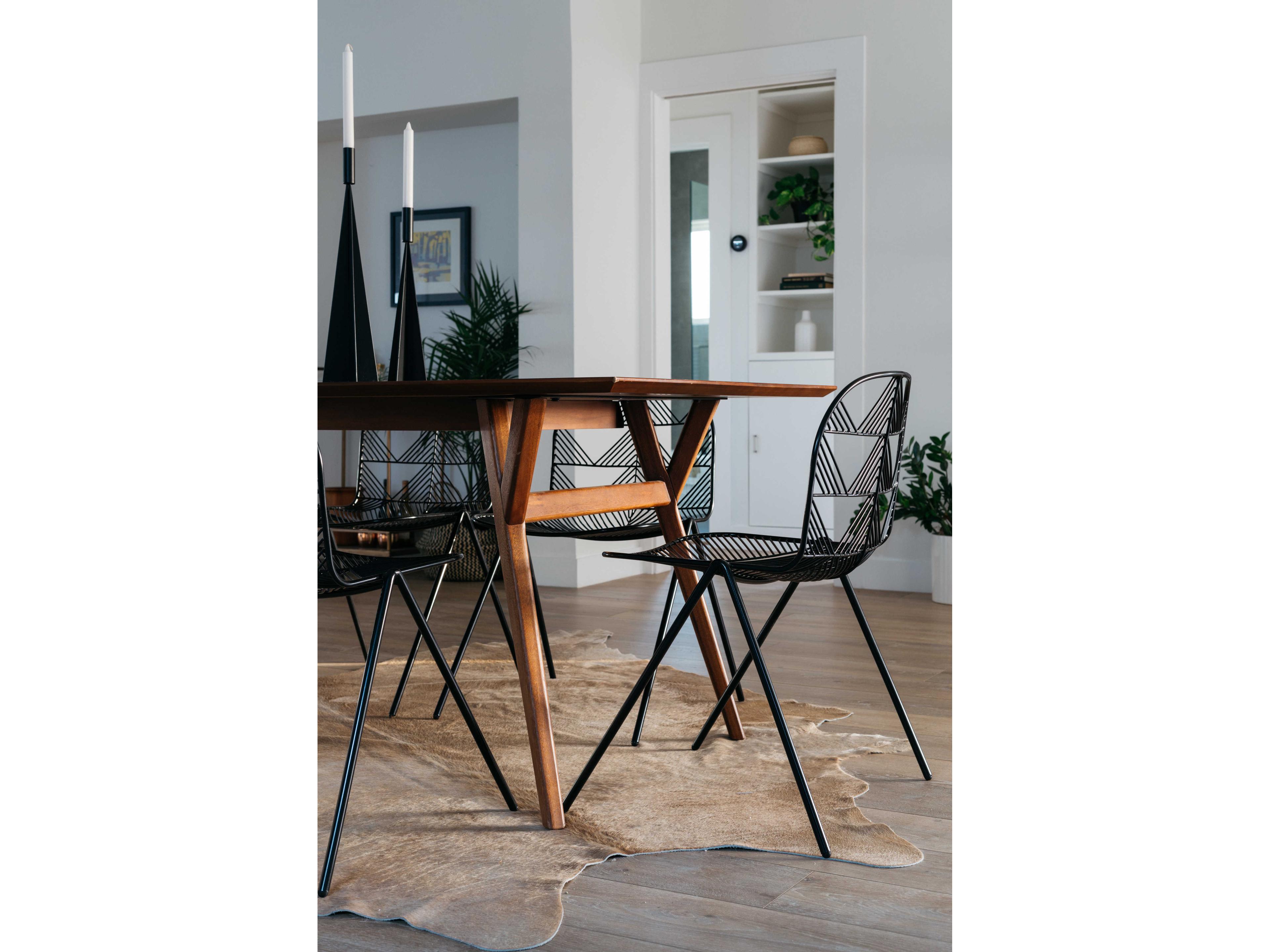 Bend Goods Outdoor Betty Galvanized Iron Black Dining Chair