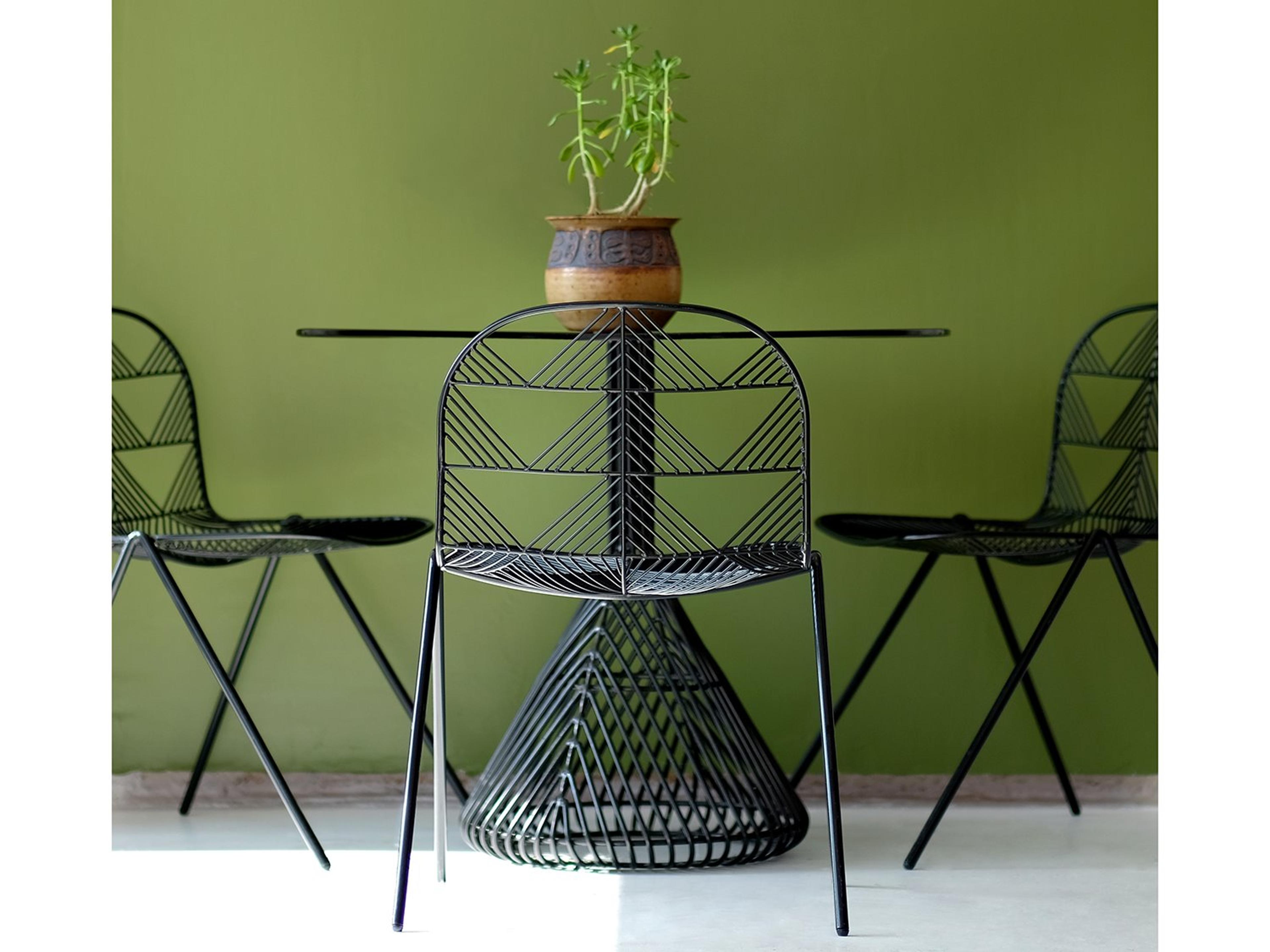 Betty Galvanized Iron Black Bistro Set