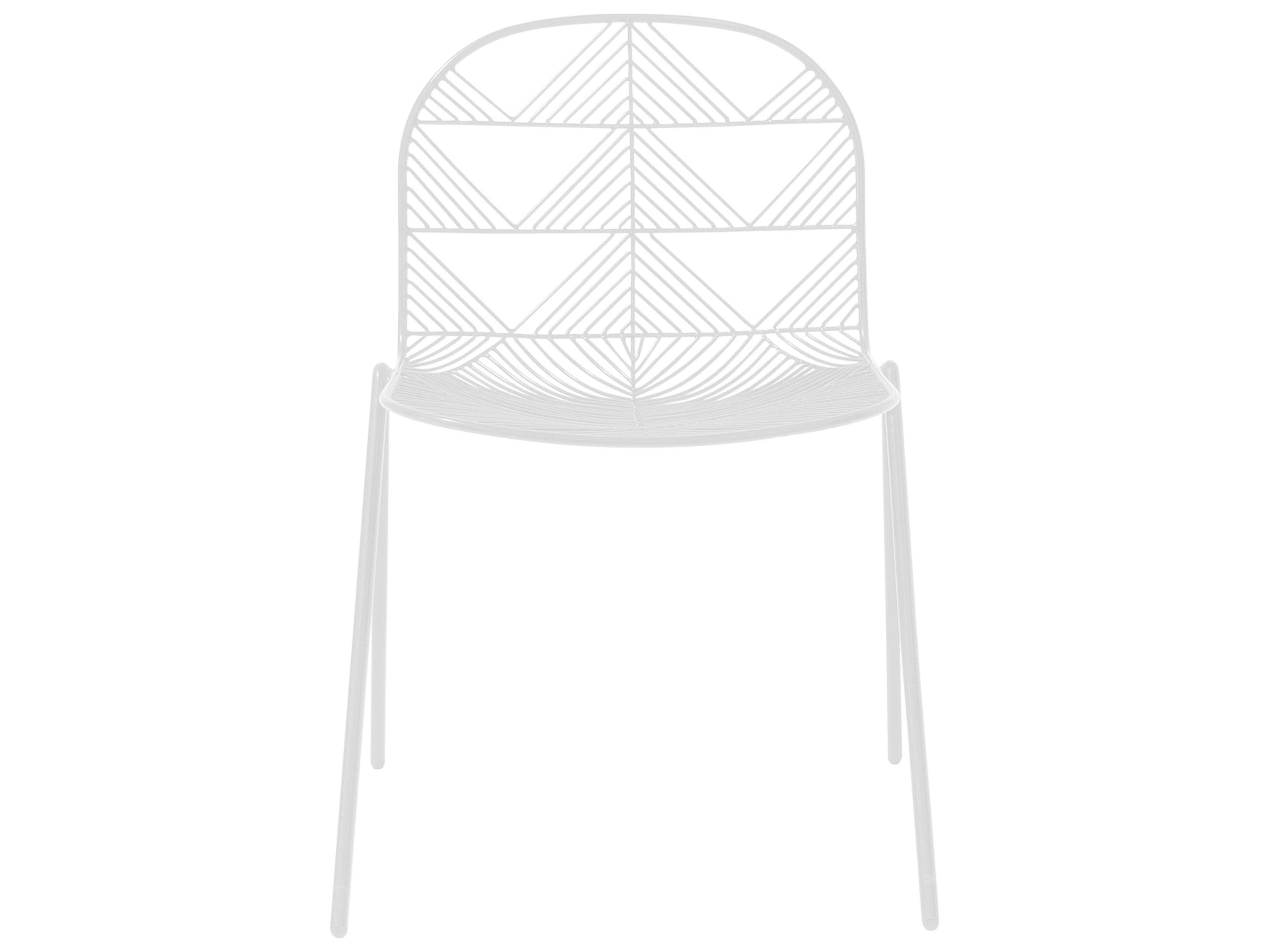 Bend Goods Outdoor Betty Galvanized Iron White Dining Chair