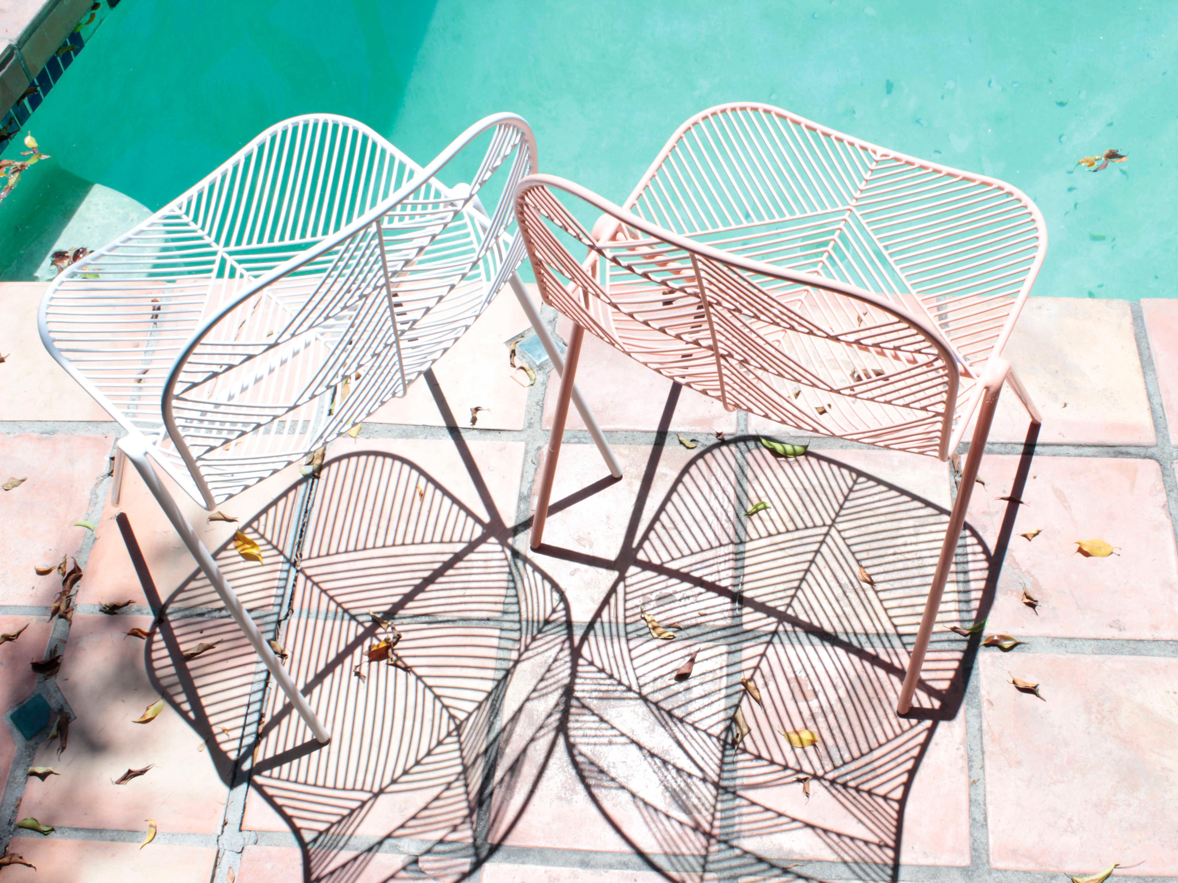 Bend Goods Outdoor Betty Galvanized Iron White Dining Chair