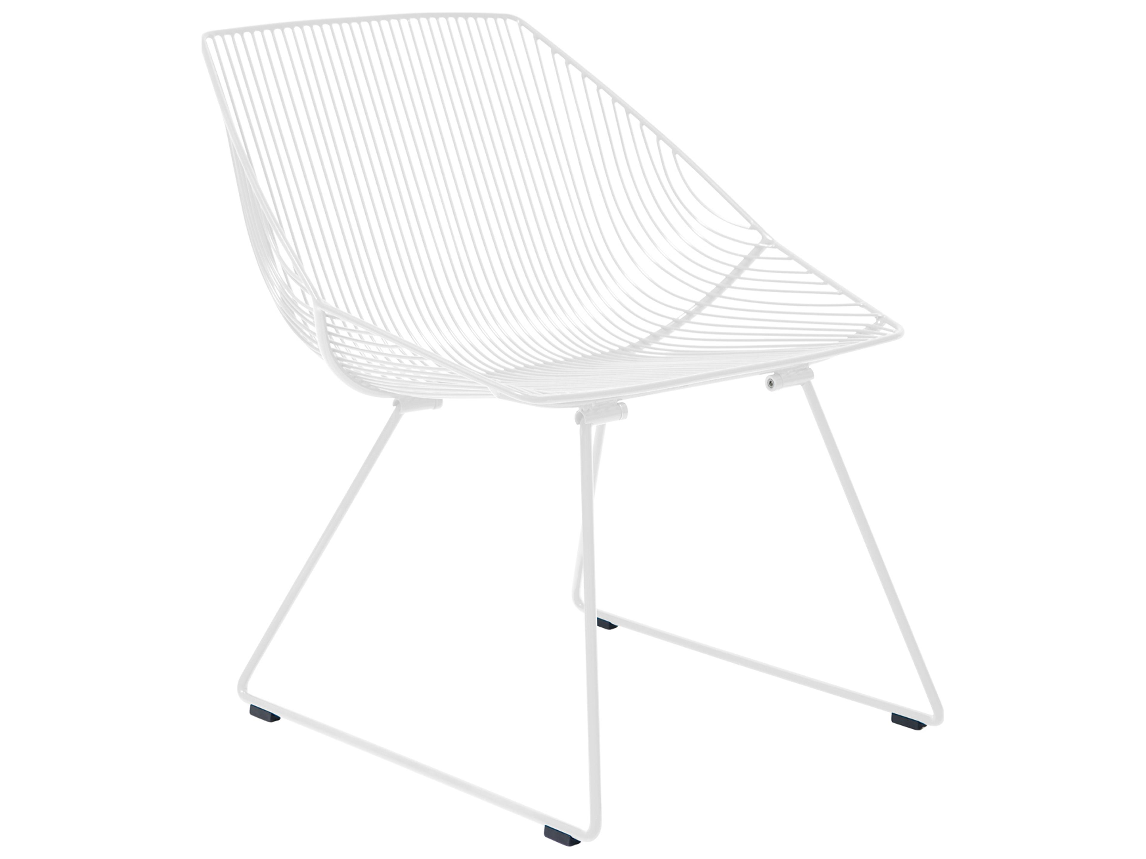 Bunny Galvanized Iron White Lounge Chair