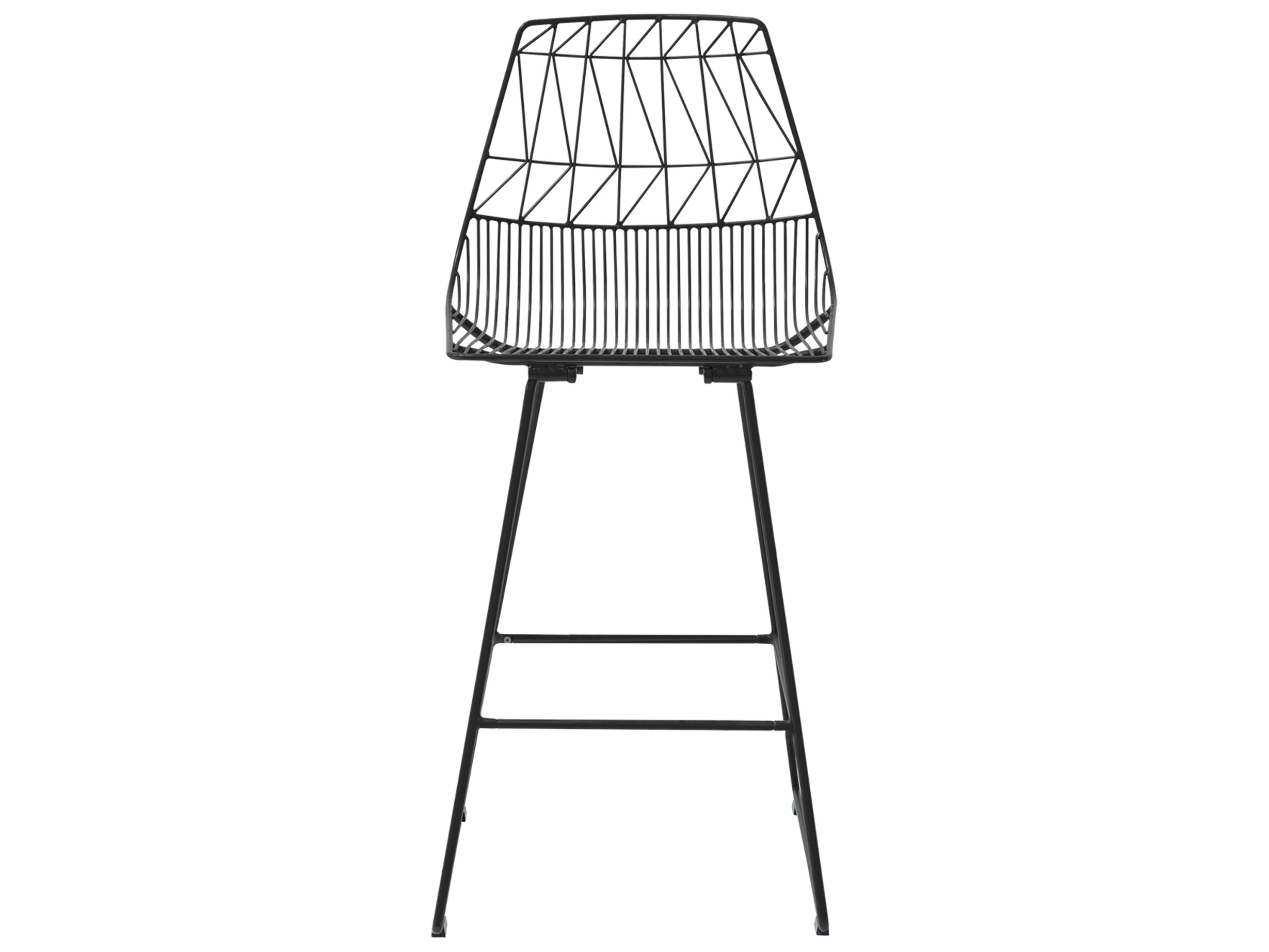 Bend Goods Outdoor Lucy Galvanized Iron Black Counter Stool