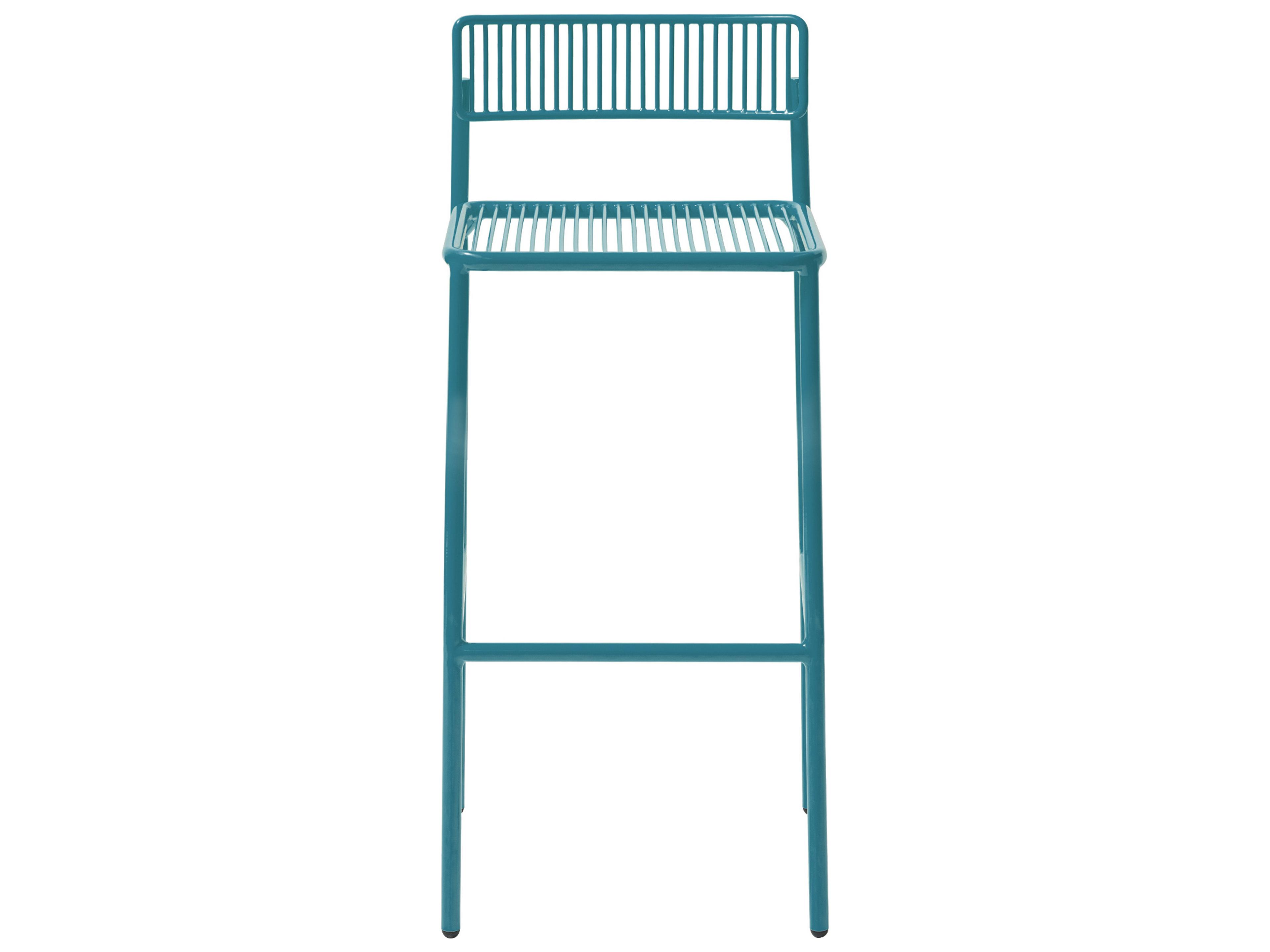 Bend Goods Outdoor Rachel Galvanized Iron Peacock Counter Stool