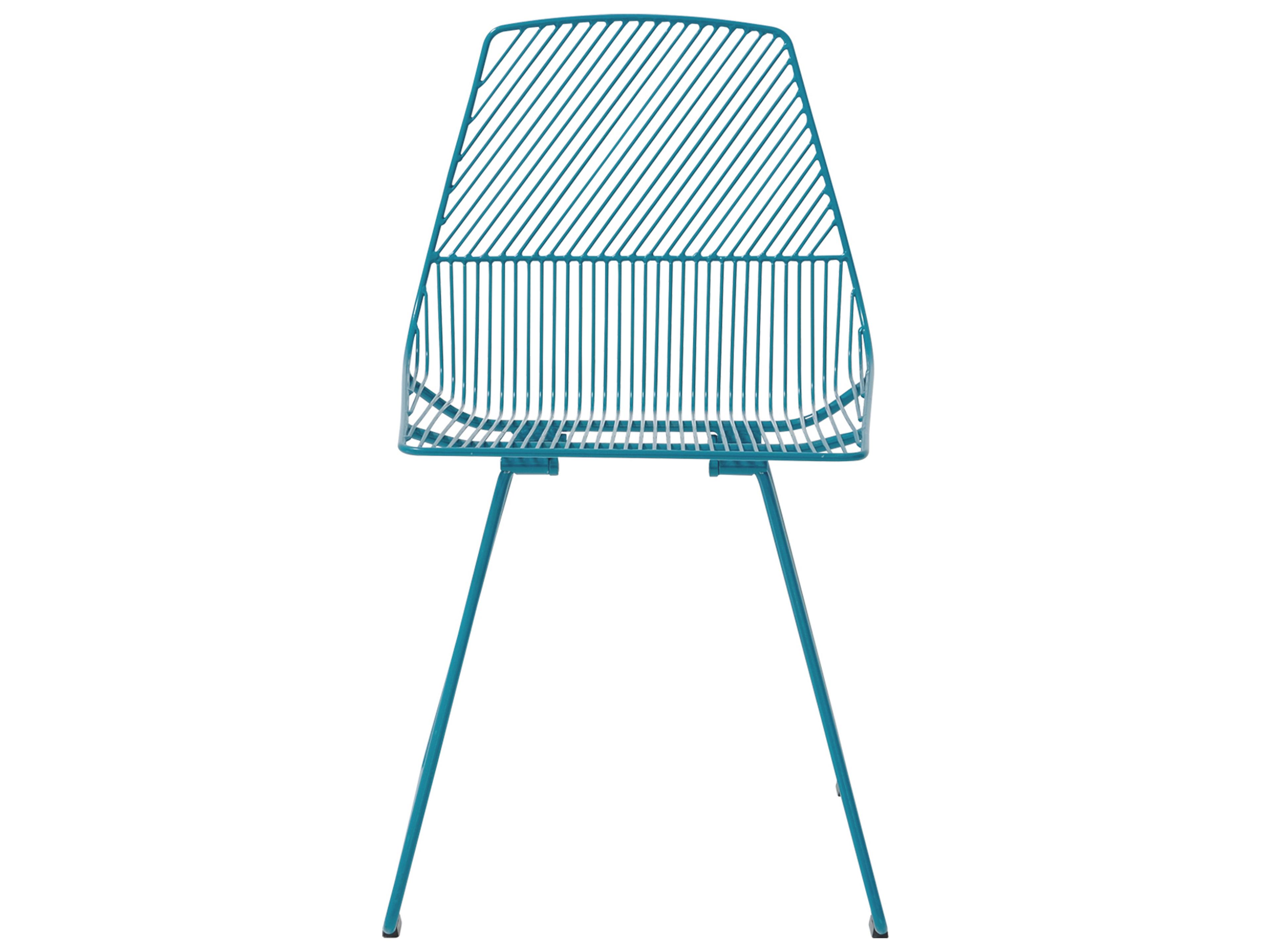 Bend Goods Outdoor Ethel Galvanized Iron Peacock Dining Side Chair