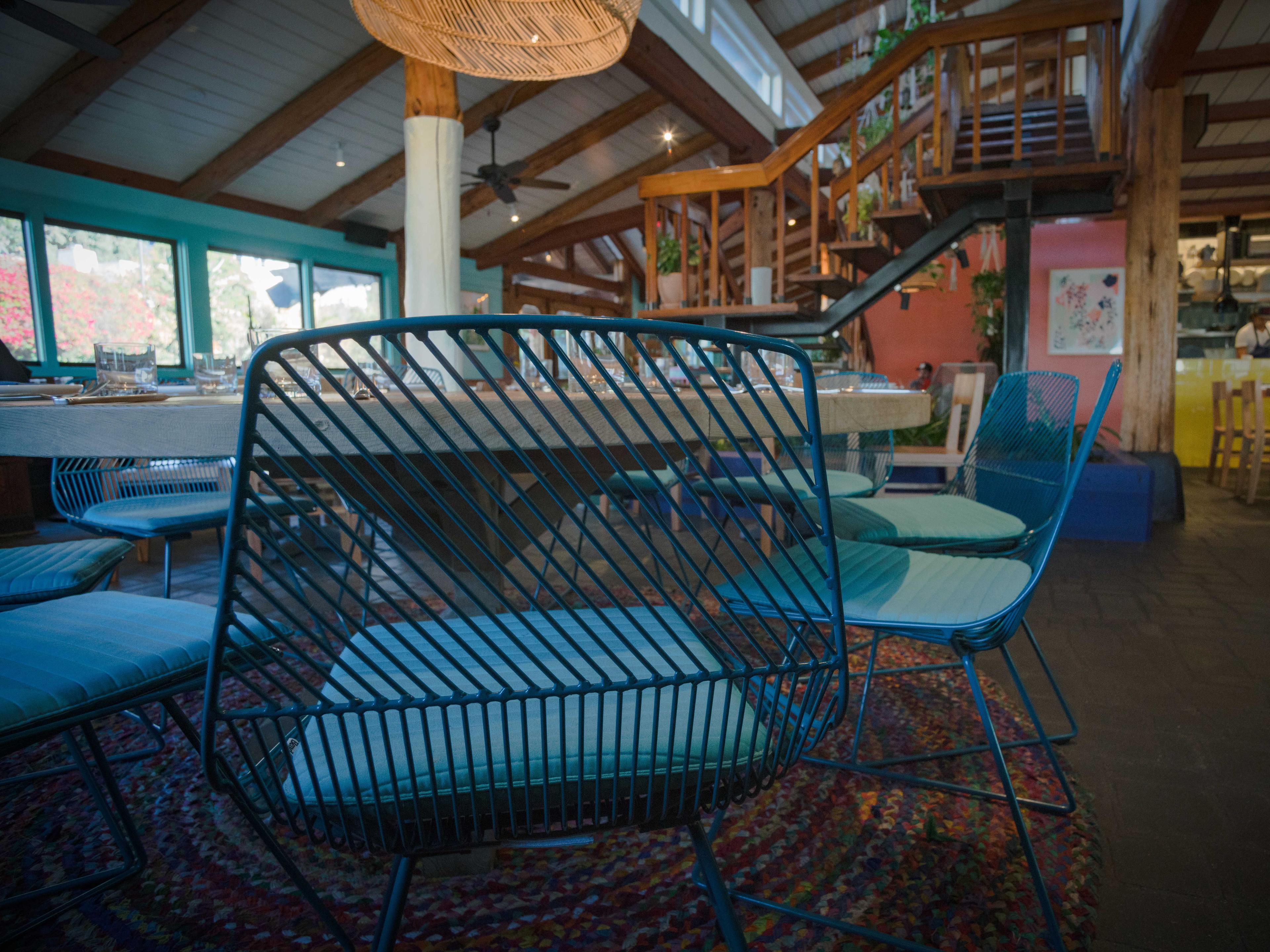 Bend Goods Outdoor Ethel Galvanized Iron Peacock Dining Side Chair