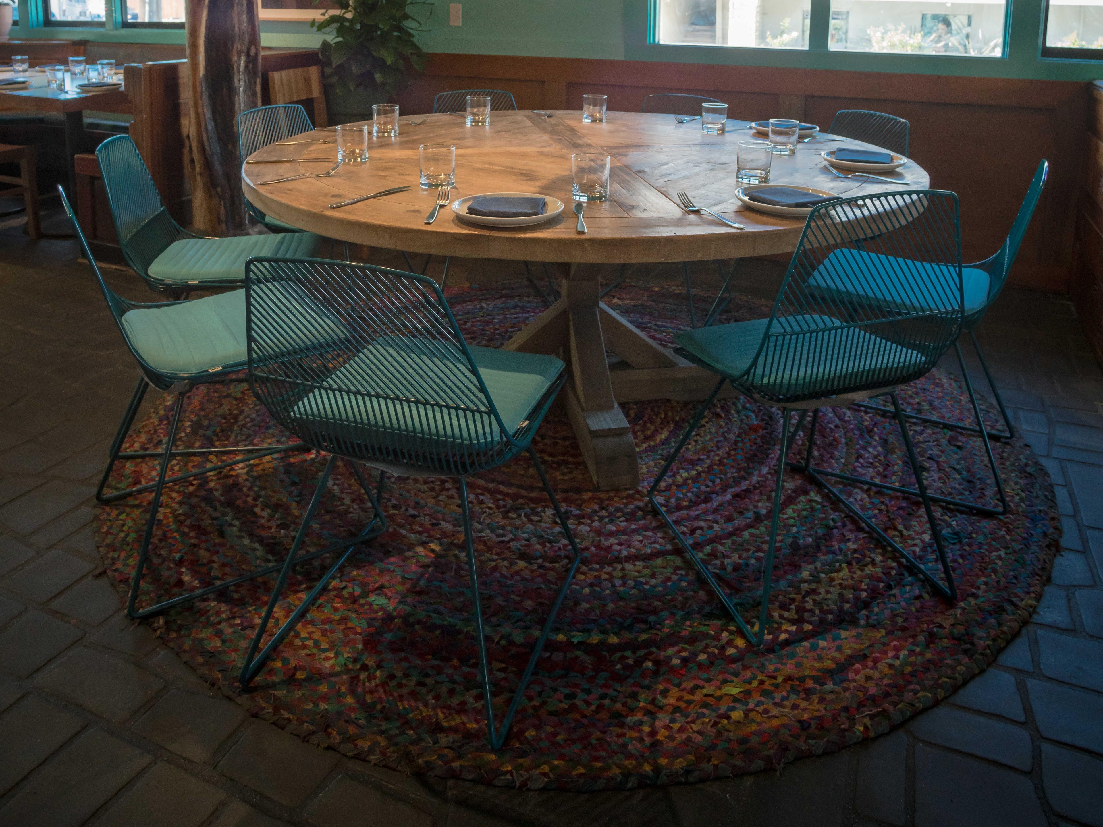 Bend Goods Outdoor Ethel Galvanized Iron Peacock Dining Side Chair