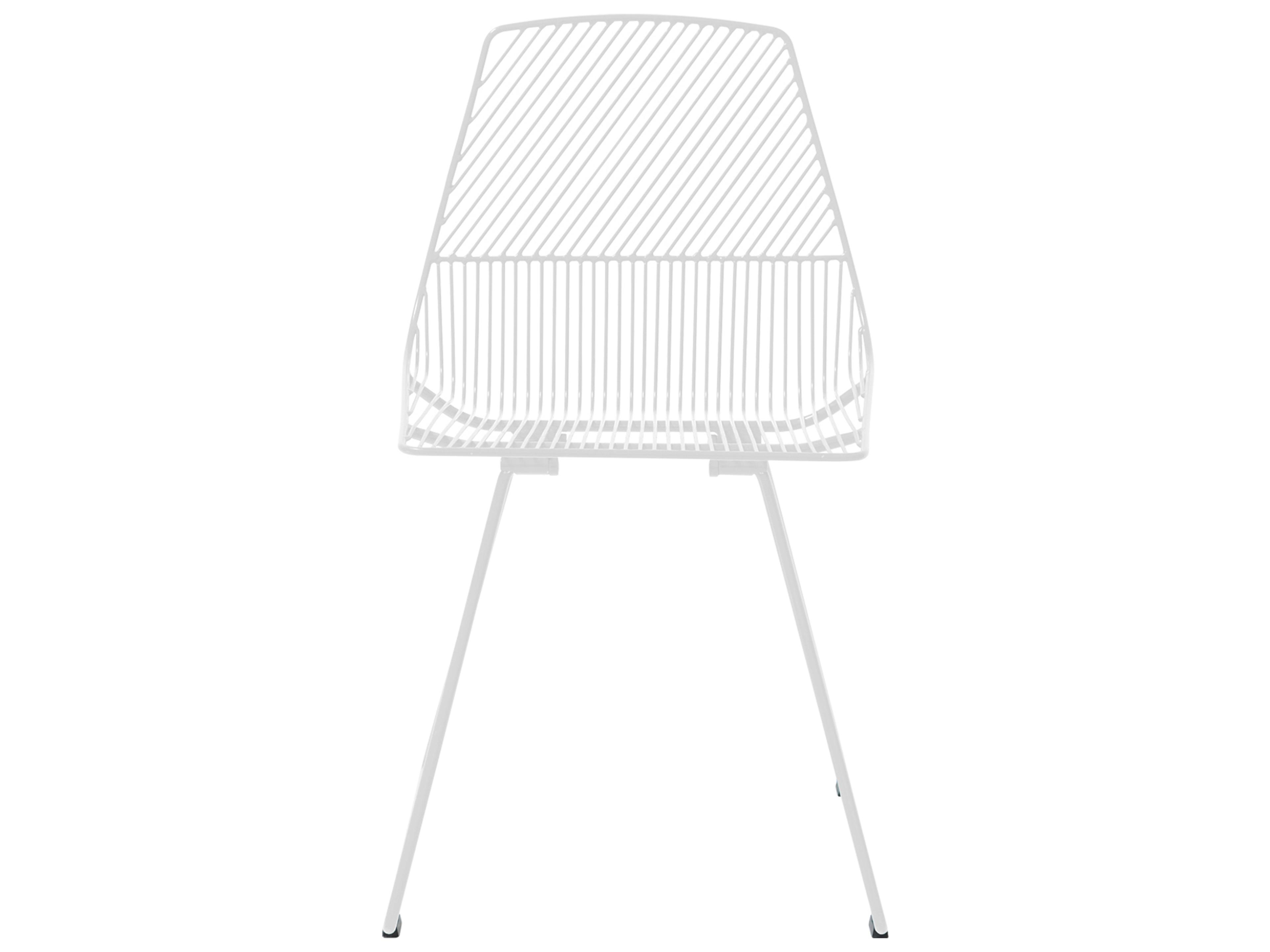 Bend Goods Outdoor Ethel Galvanized Iron White Dining Side Chair
