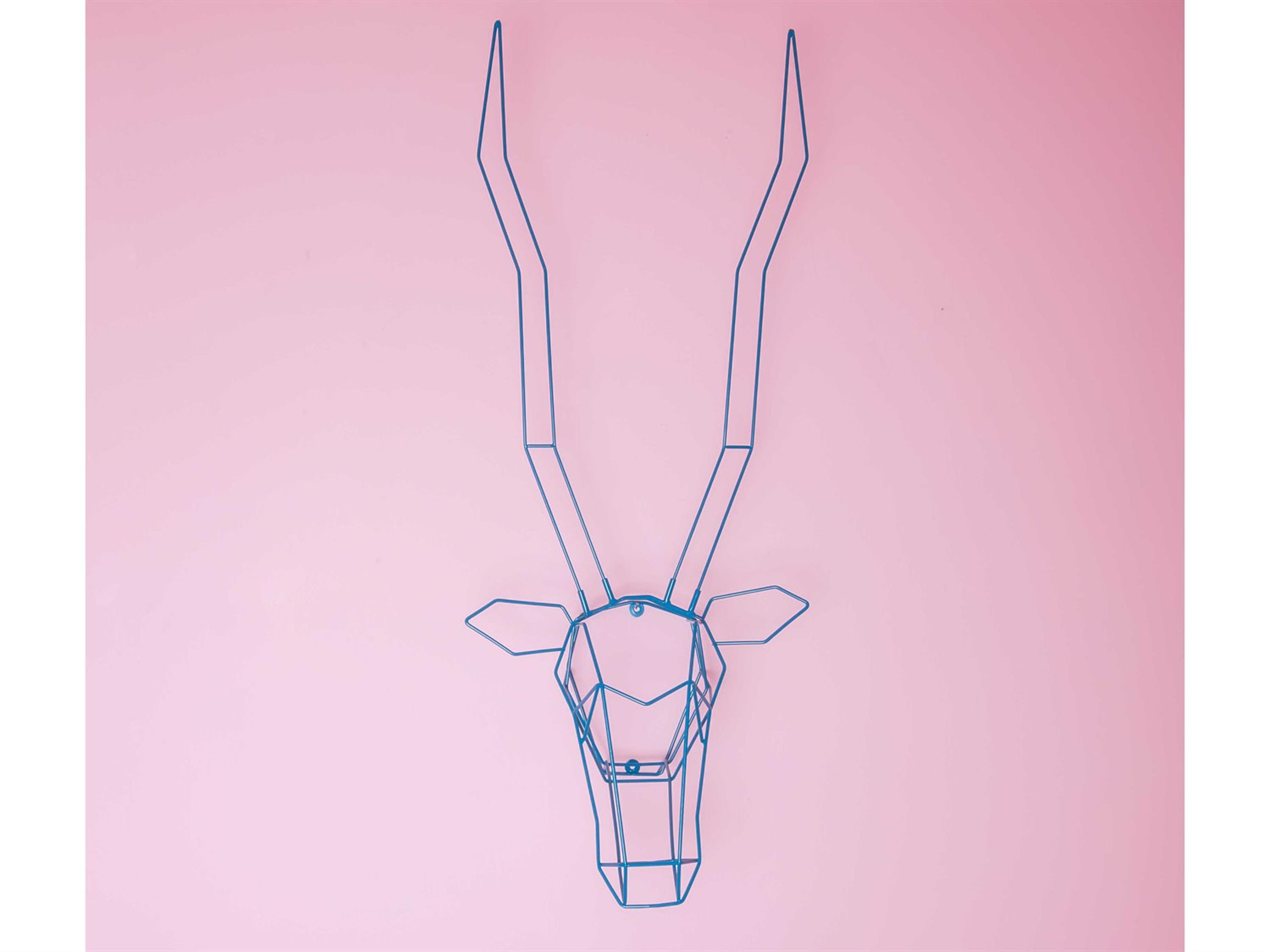 Bend Goods Outdoor Galvanized Iron Peacock Gazelle Wall Decor