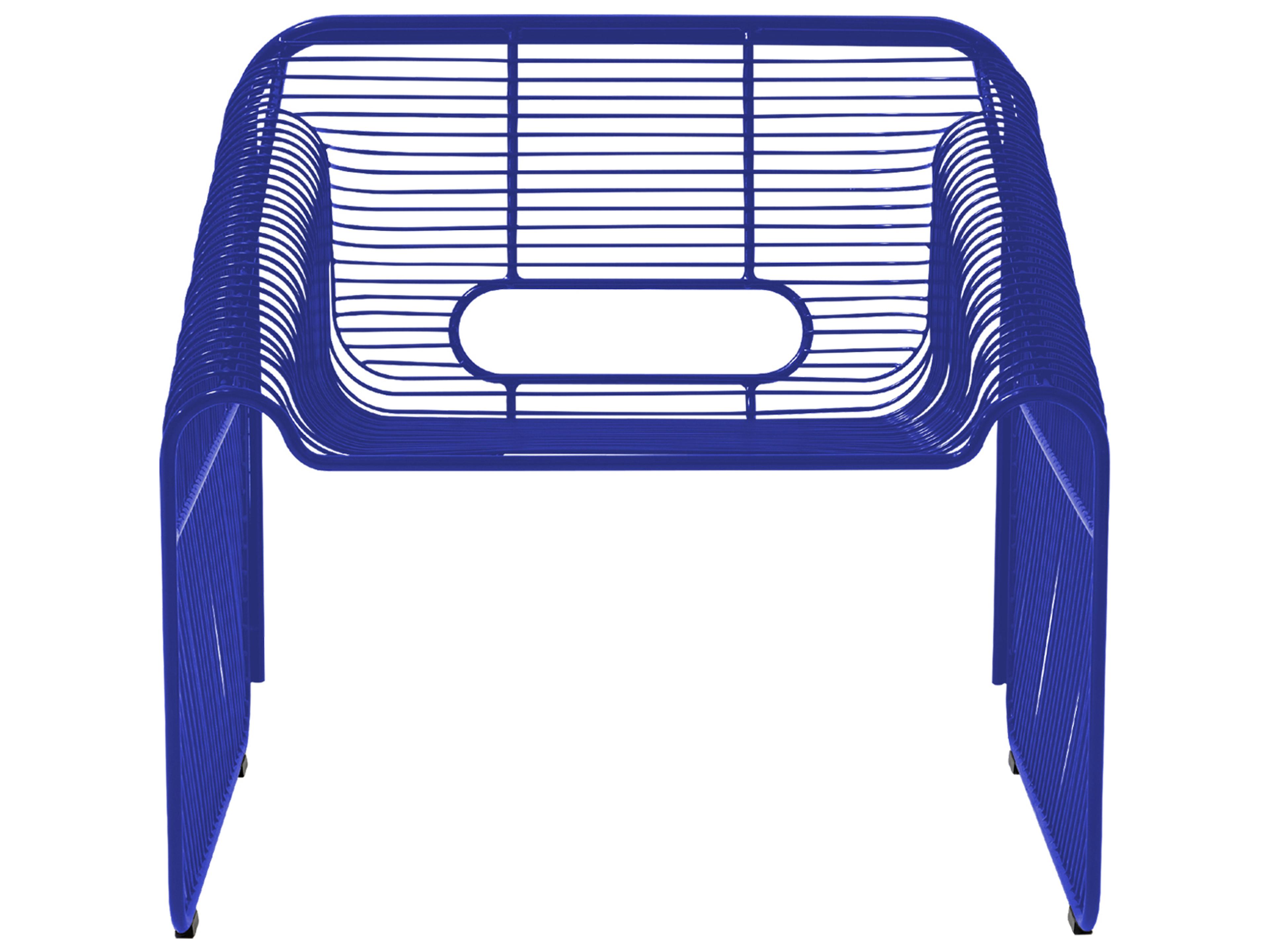 Bend Goods Outdoor Hot Seat Galvanized Iron Electric Blue Lounge Chair