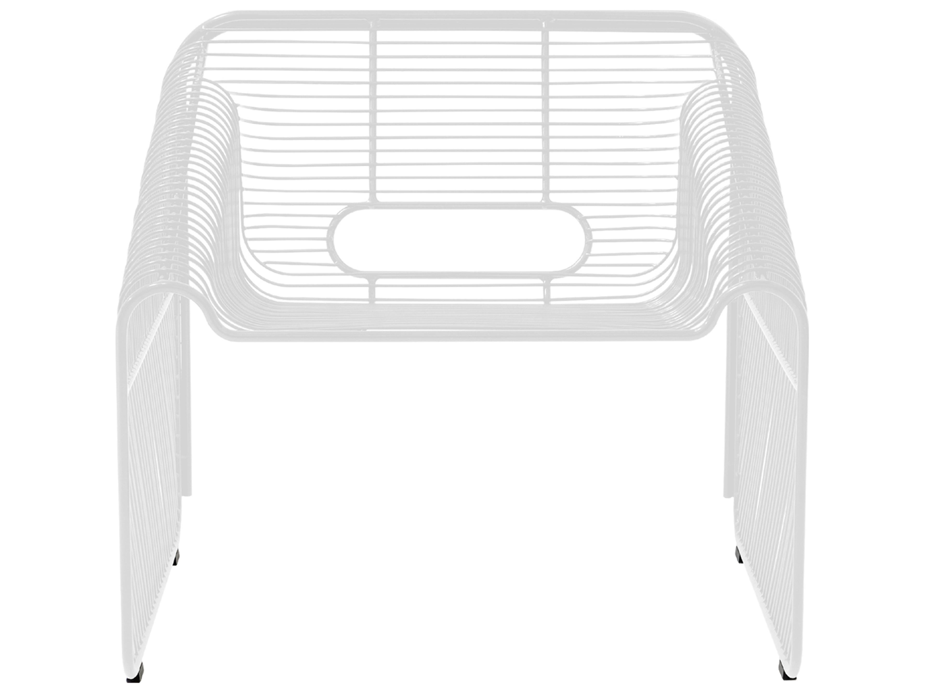 Bend Goods Outdoor Hot Seat Galvanized White Iron Lounge Chair