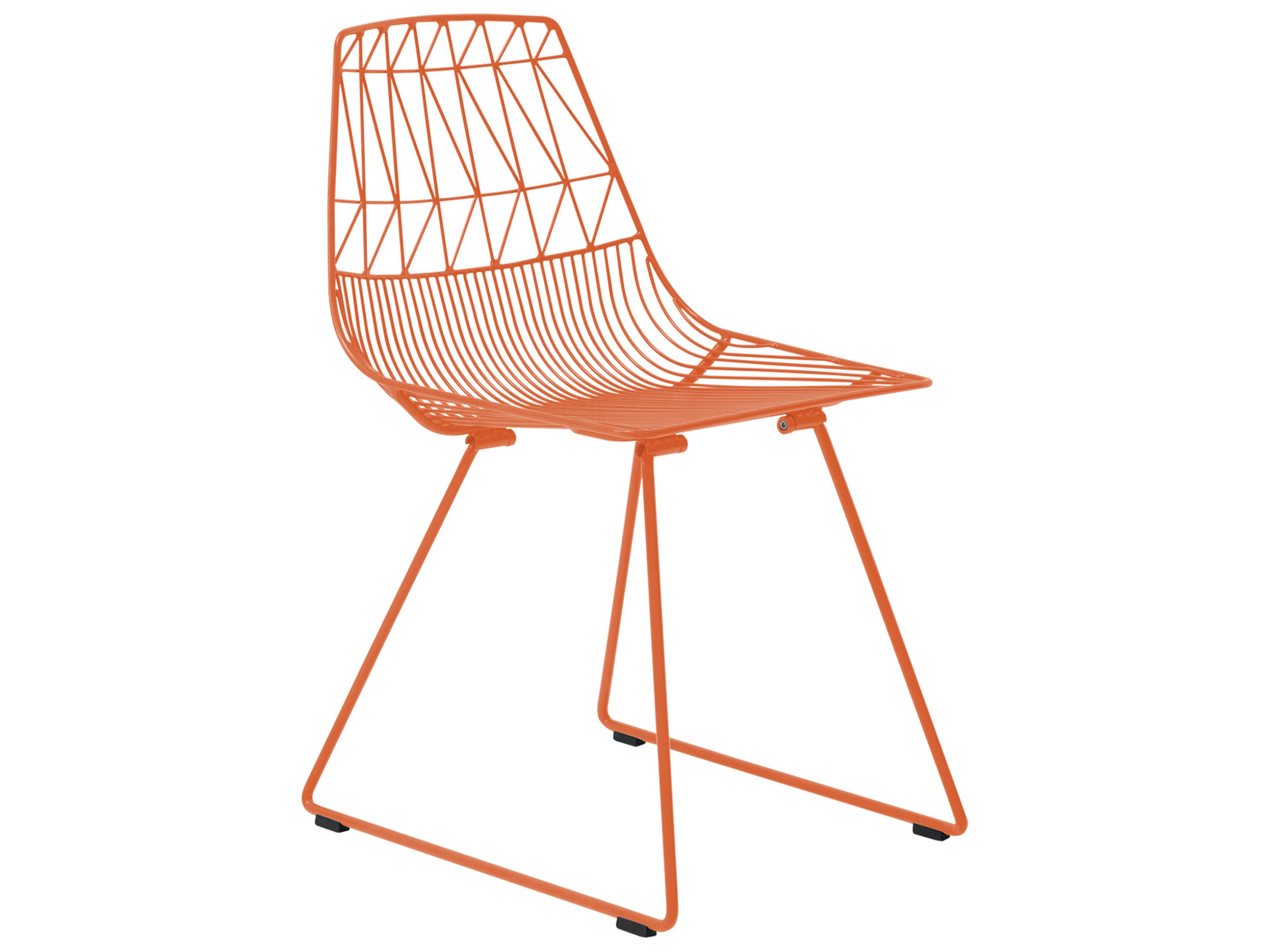Lucy Galvanized Iron Orange Dining Chair