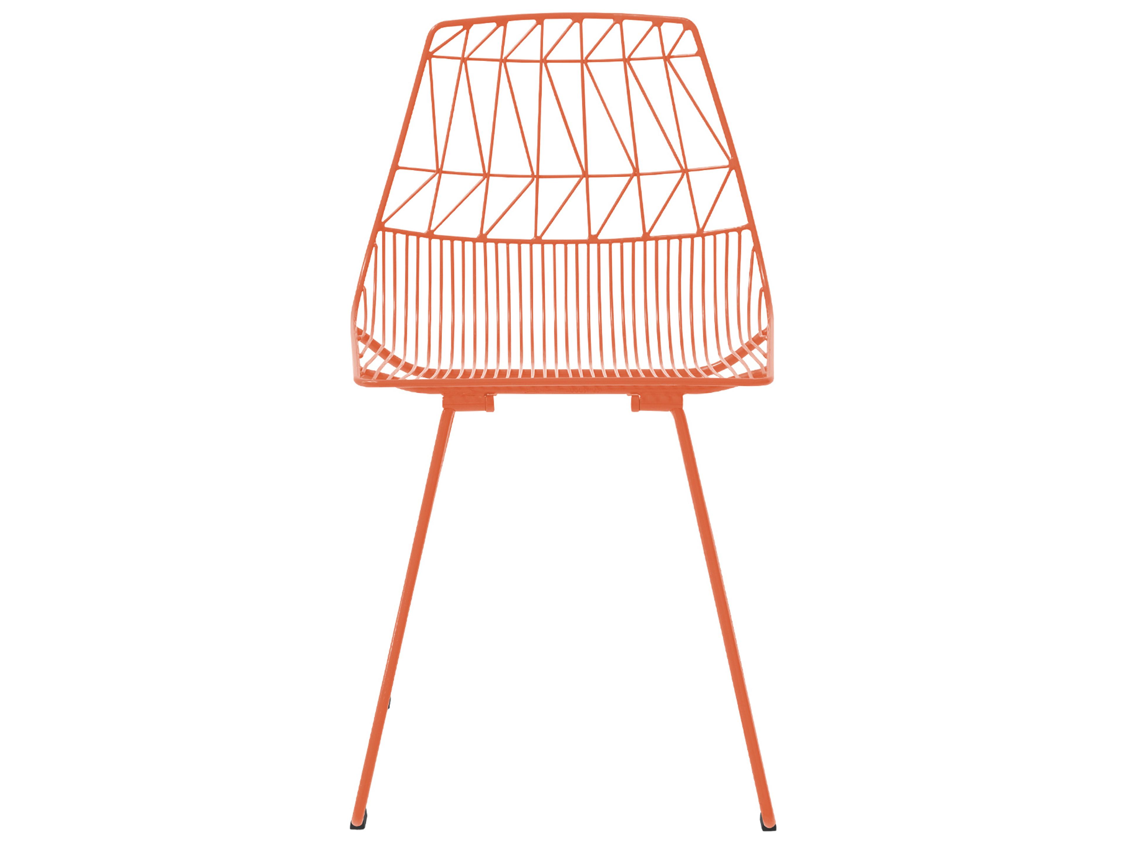 Bend Goods Outdoor Lucy Galvanized Iron Orange Dining Chair