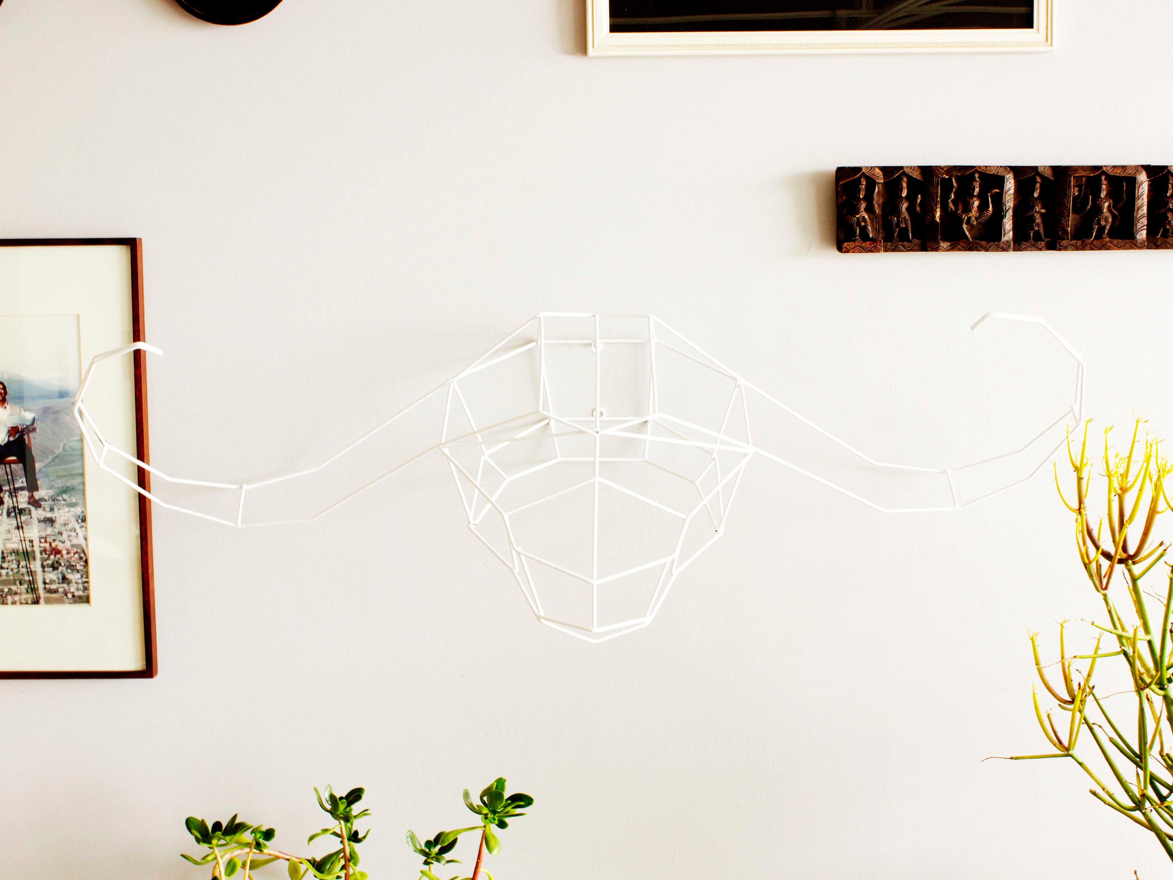 Bend Goods Outdoor Galvanized Iron White Wall Decor