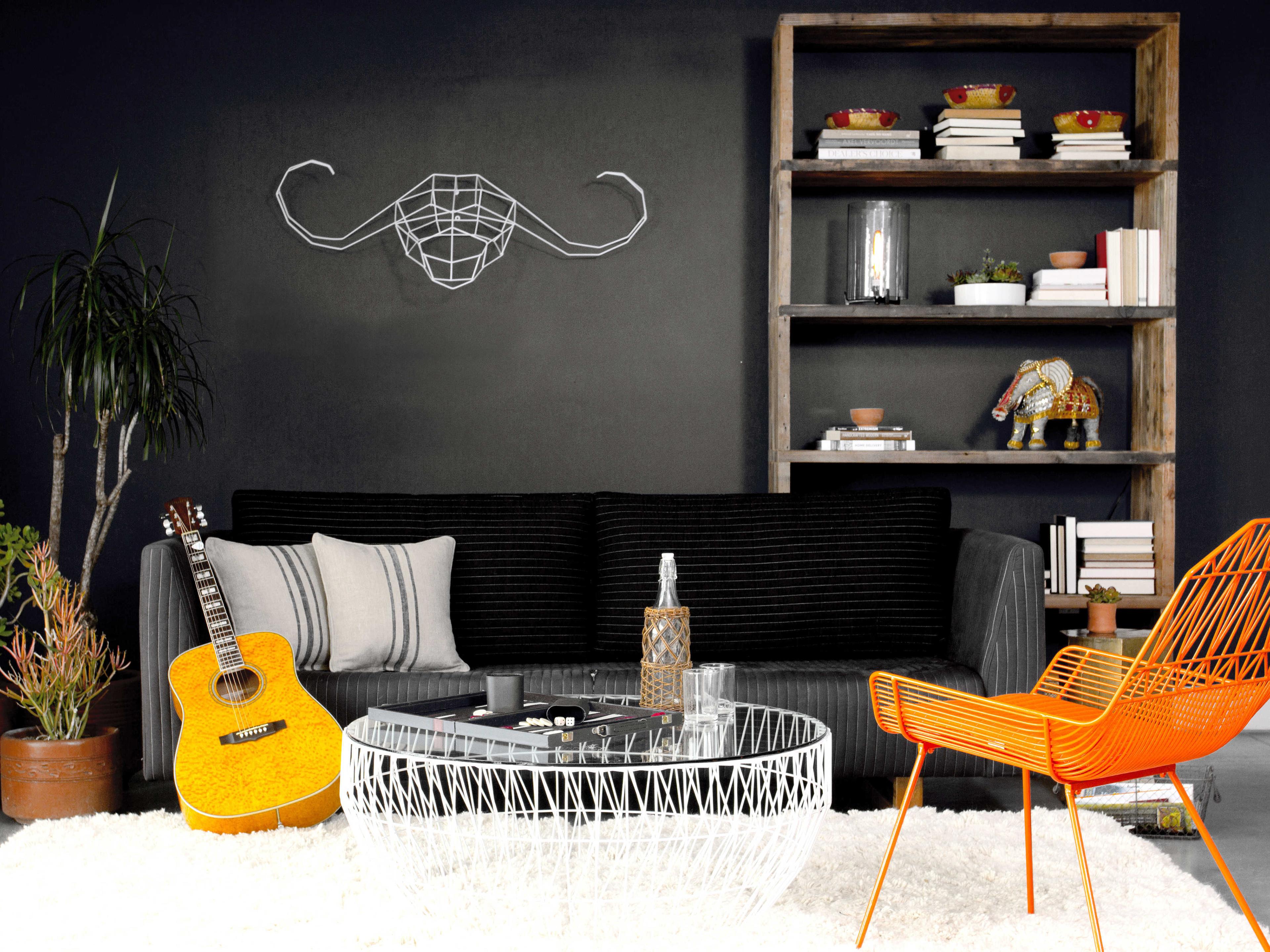 Bend Goods Outdoor Galvanized Iron White Wall Decor