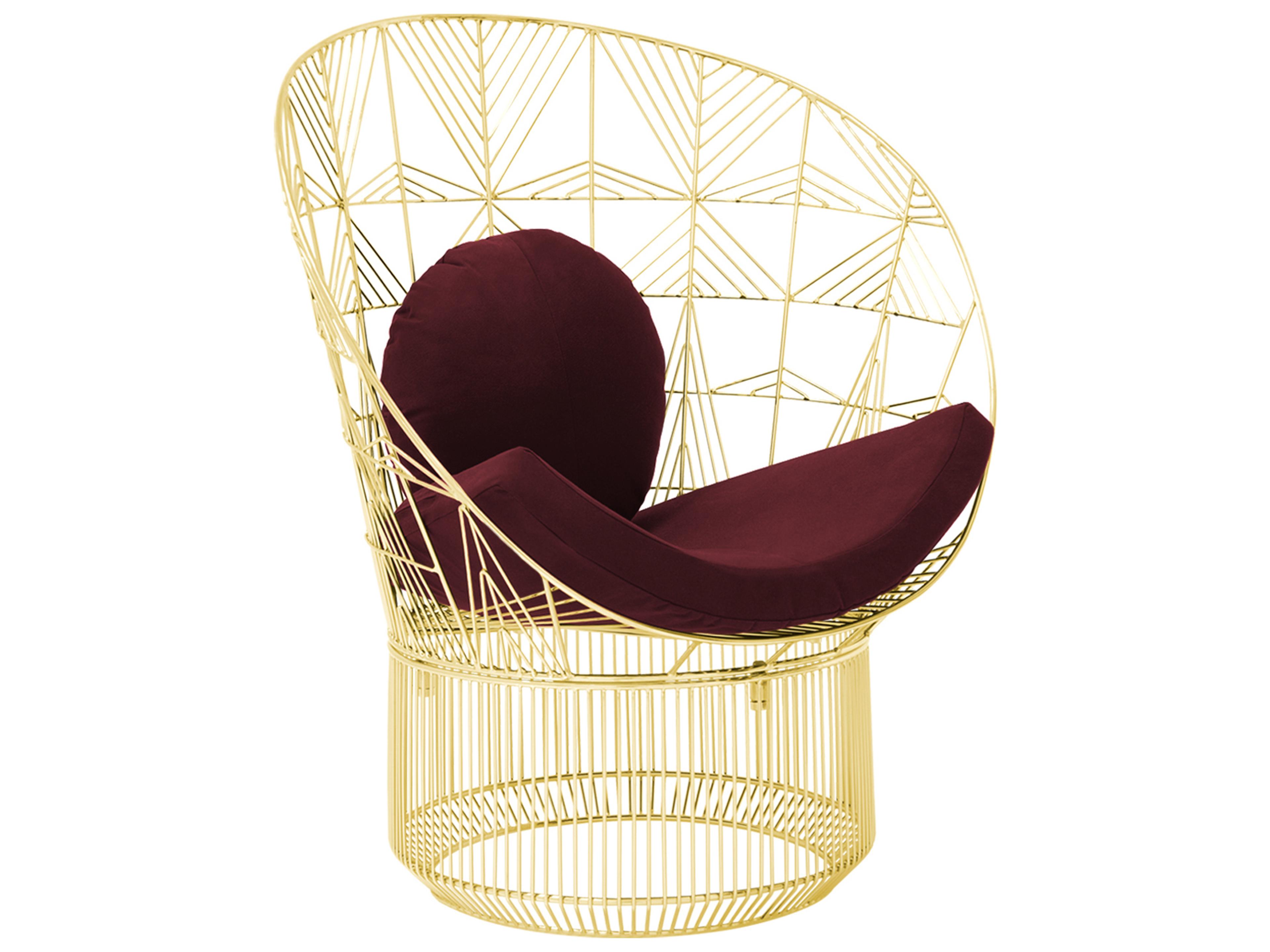 Bend Goods Outdoor Peacock Burgundy Pad & Pillow