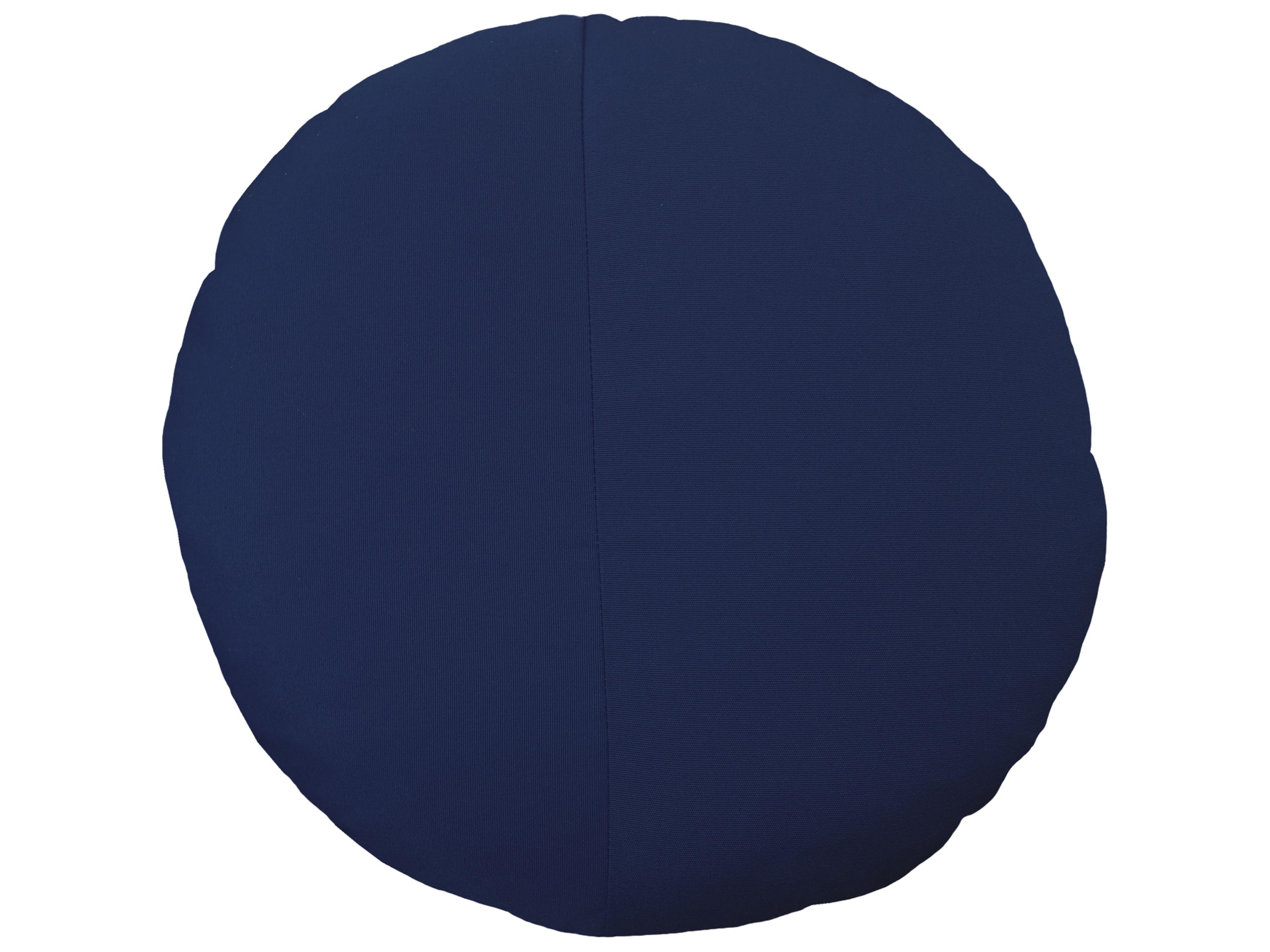 Navy Blue 15'' Round Throw Pillow