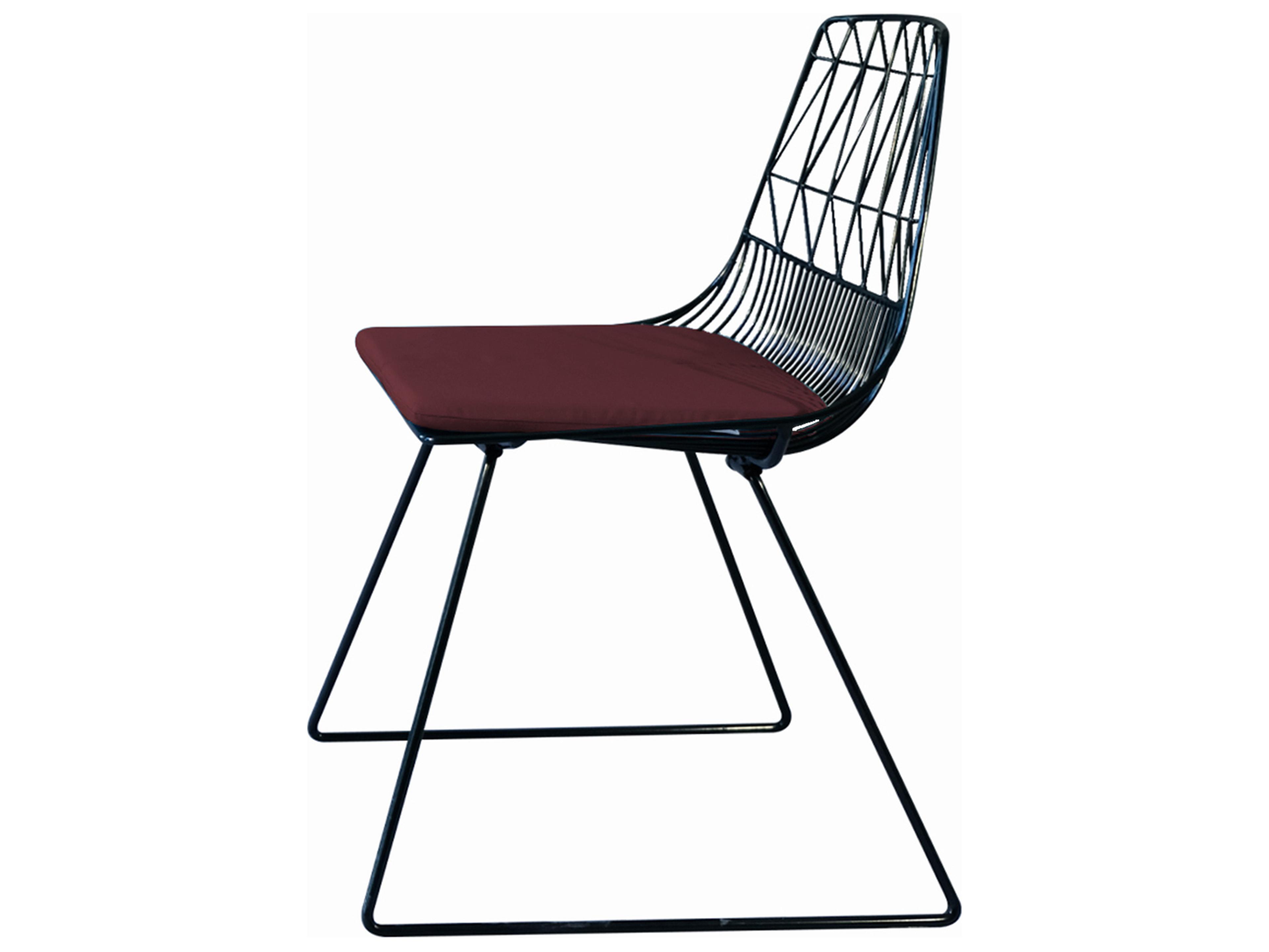 Bend Goods Outdoor Burgundy Chair Cushion for Lucy Chair | Lucy Bar Stool | Lucy Counter Stool | Ethel Chair | Farmhouse Lounge