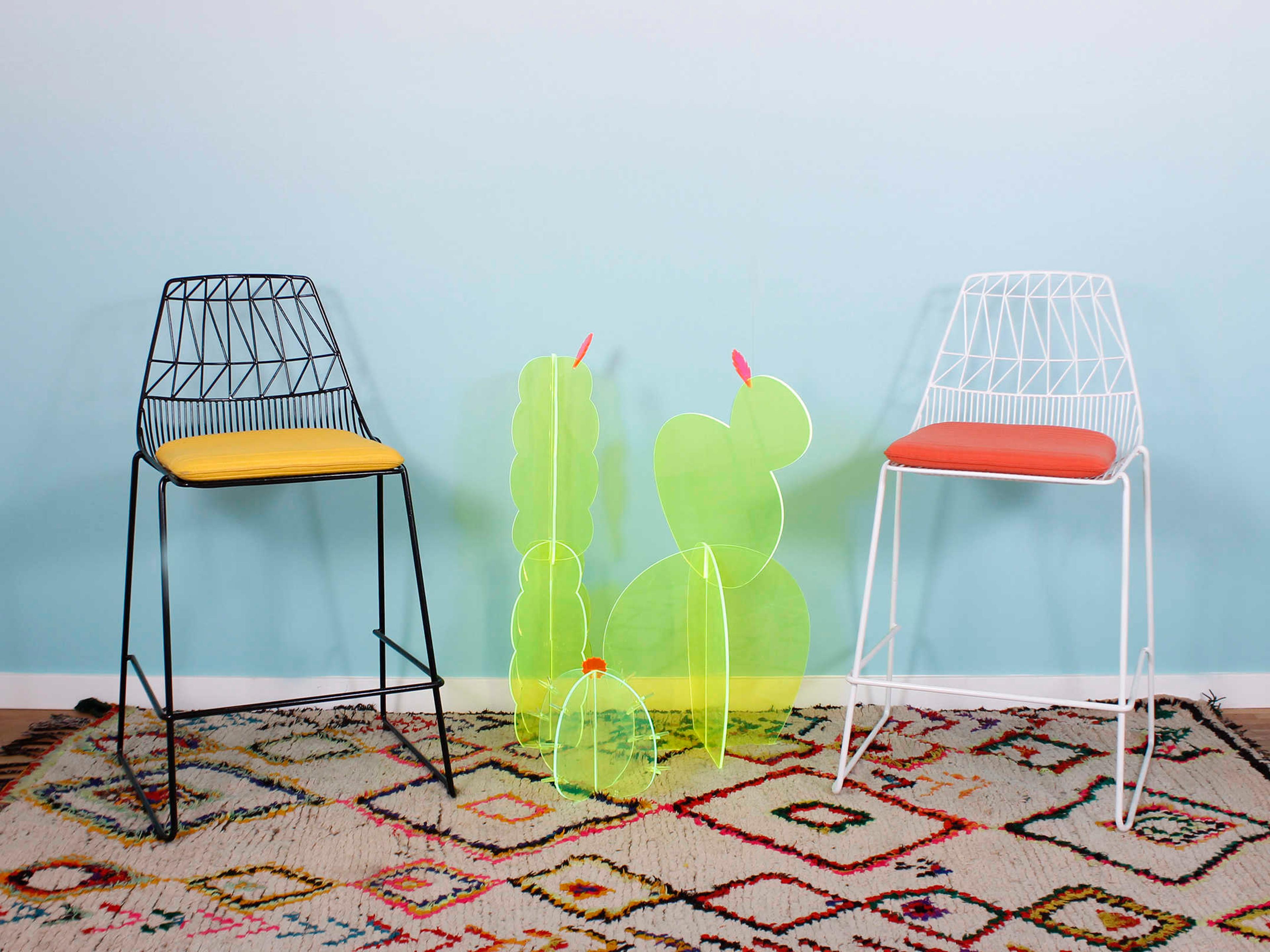 Bend Goods Outdoor Lucy Galvanized Iron Black Counter Stool