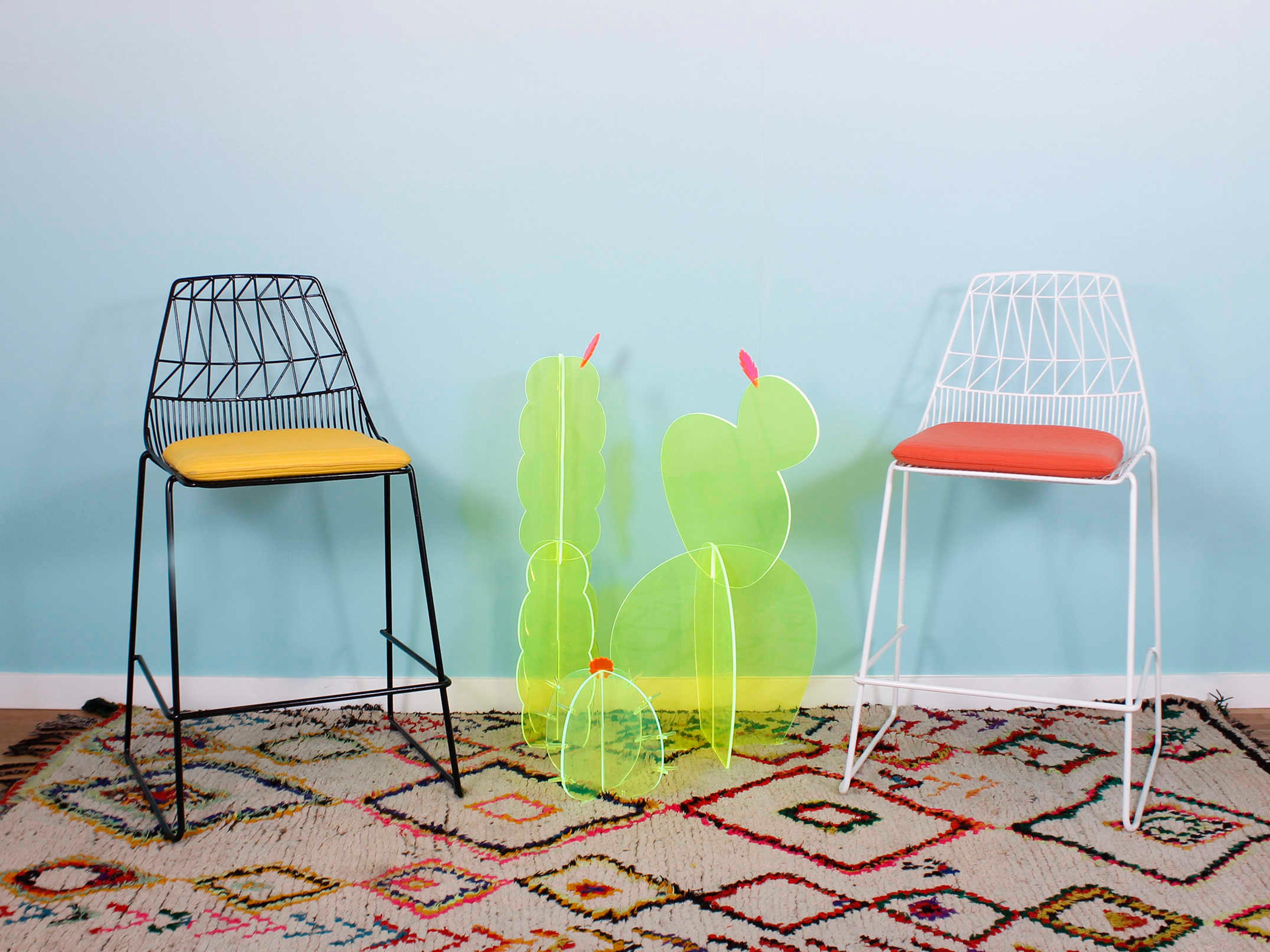 Bend Goods Outdoor Lucy Galvanized Iron White Counter Stool